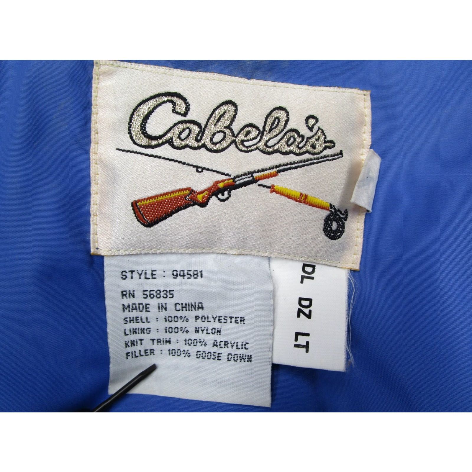 Vintage VINTAGE Cabelas Jacket Women Extra Large Blue Goose Down Full Zip Hood Y2K Size XL / US 12-14 / IT 48-50 - 3 Thumbnail
