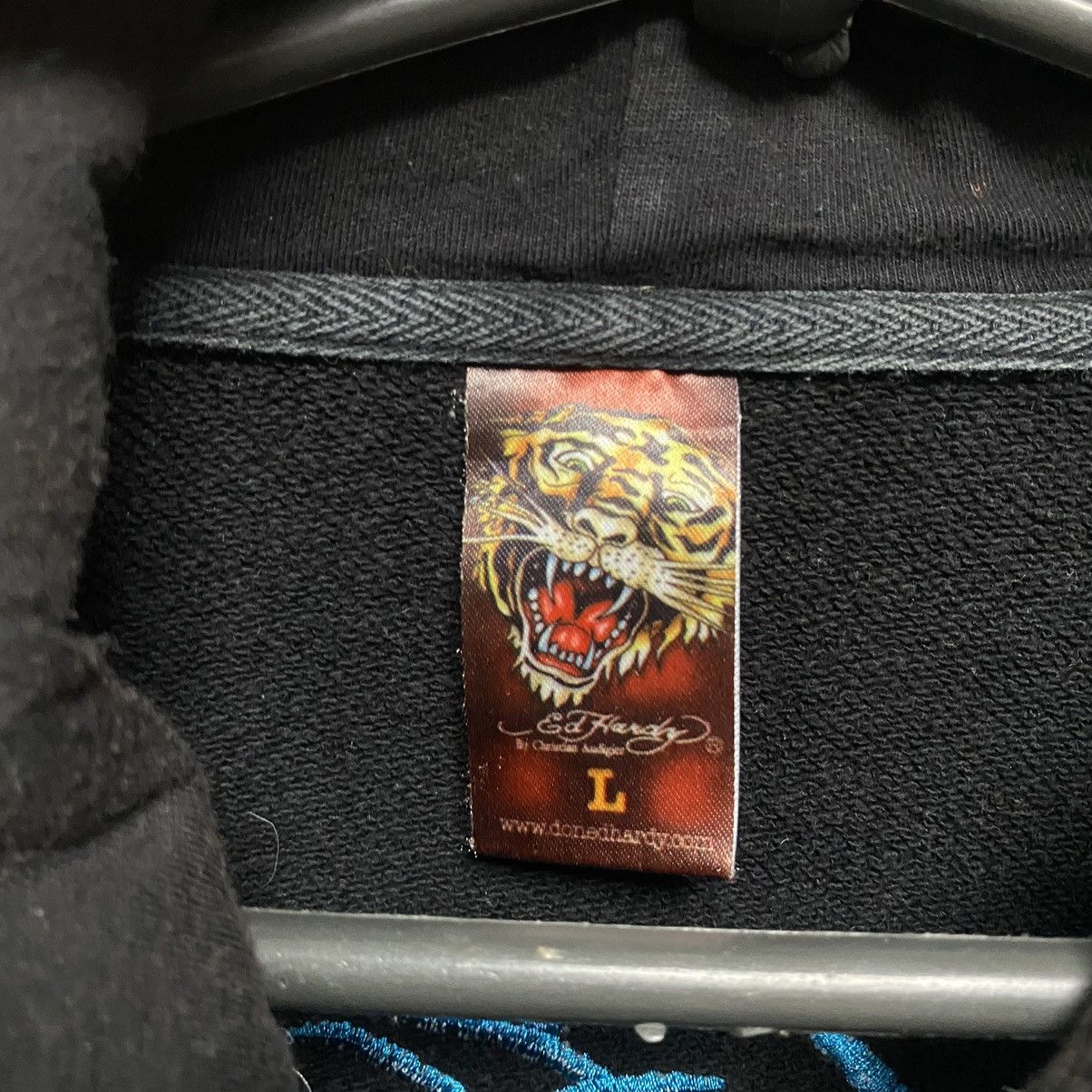 Ed Hardy Vintage Ed Hardy Zip Hoodie All Print By Christian Audigier Size US L / EU 52-54 / 3 - 7 Thumbnail