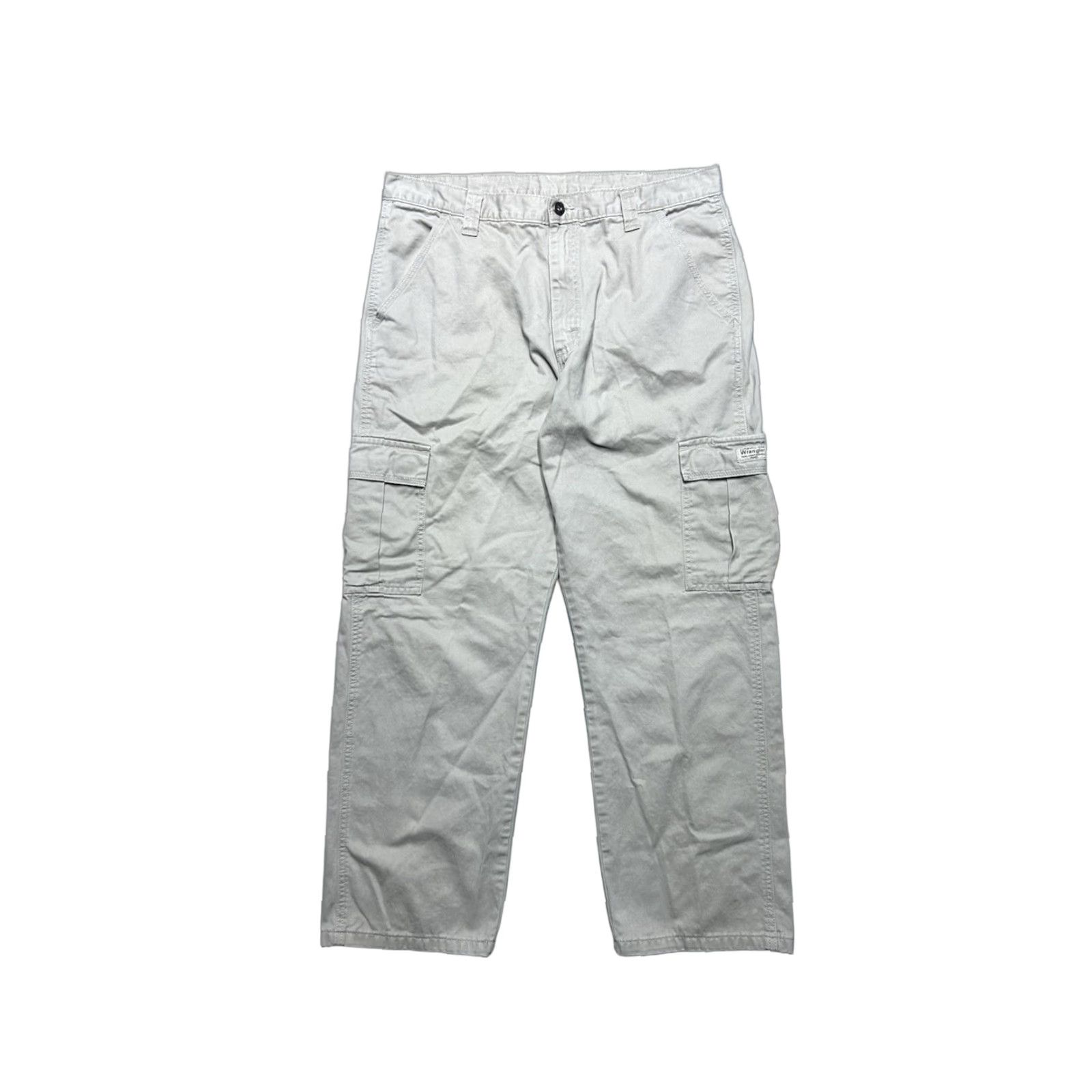 Wrangler VINTAGE Wrangler Cargo Pants Wide-Leg Beig e Hiking 35x29 Mens Pants Size US 35 - 1 Thumbnail