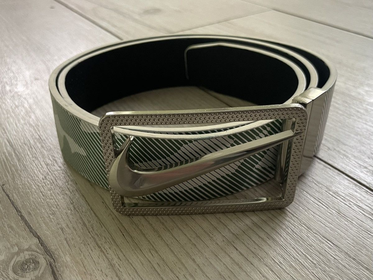 Nike Nike Golf - swoosh buckle leather belt Size ONE SIZE - 4 Thumbnail