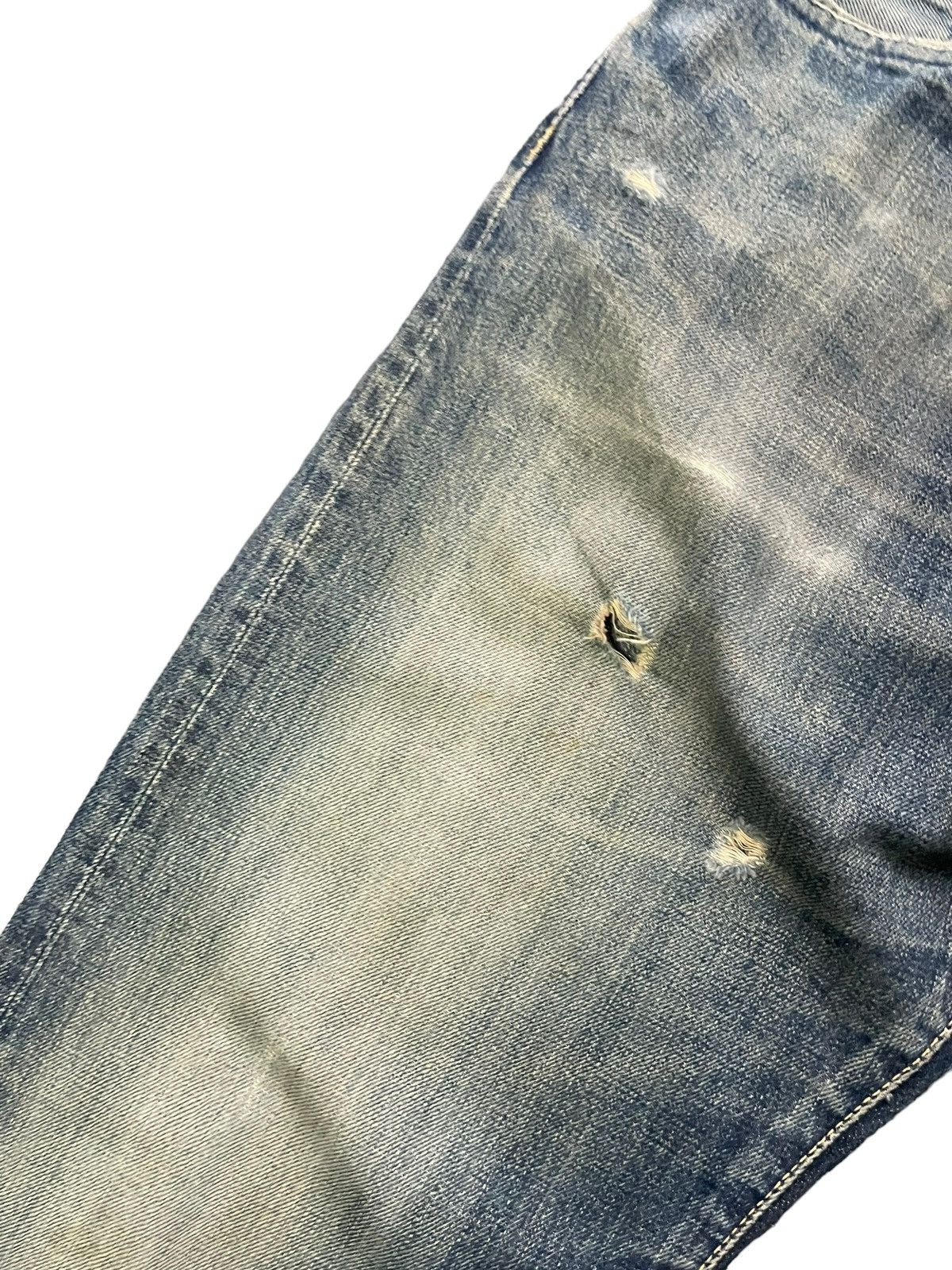 Japanese Brand Subciety Selvedge Distresed Denim Size US 34 / EU 50 - 6 Thumbnail