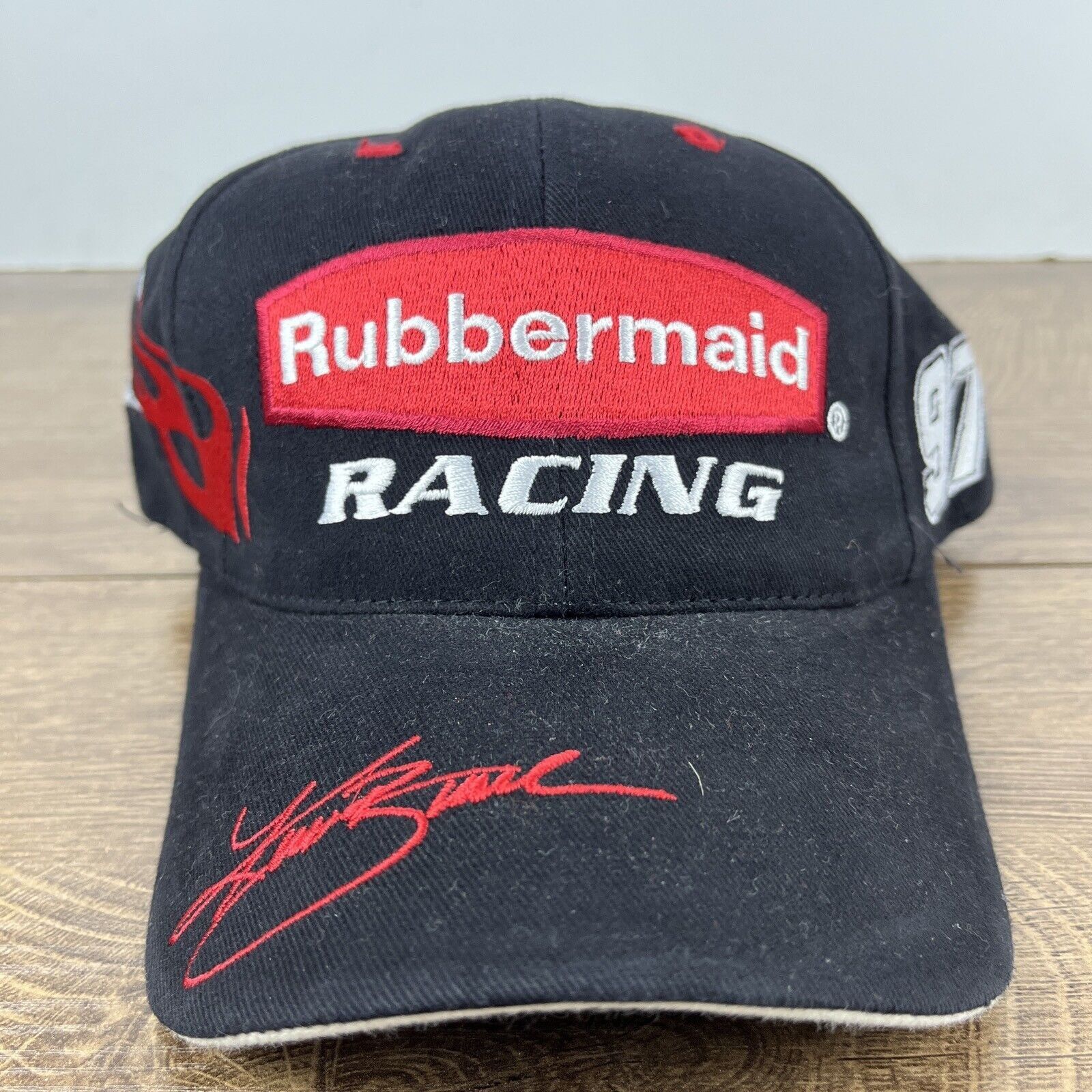 Other Rubbermaid Racing Hat Roush Racing Black Hat Adjustable NASC Size ONE SIZE - 5 Thumbnail