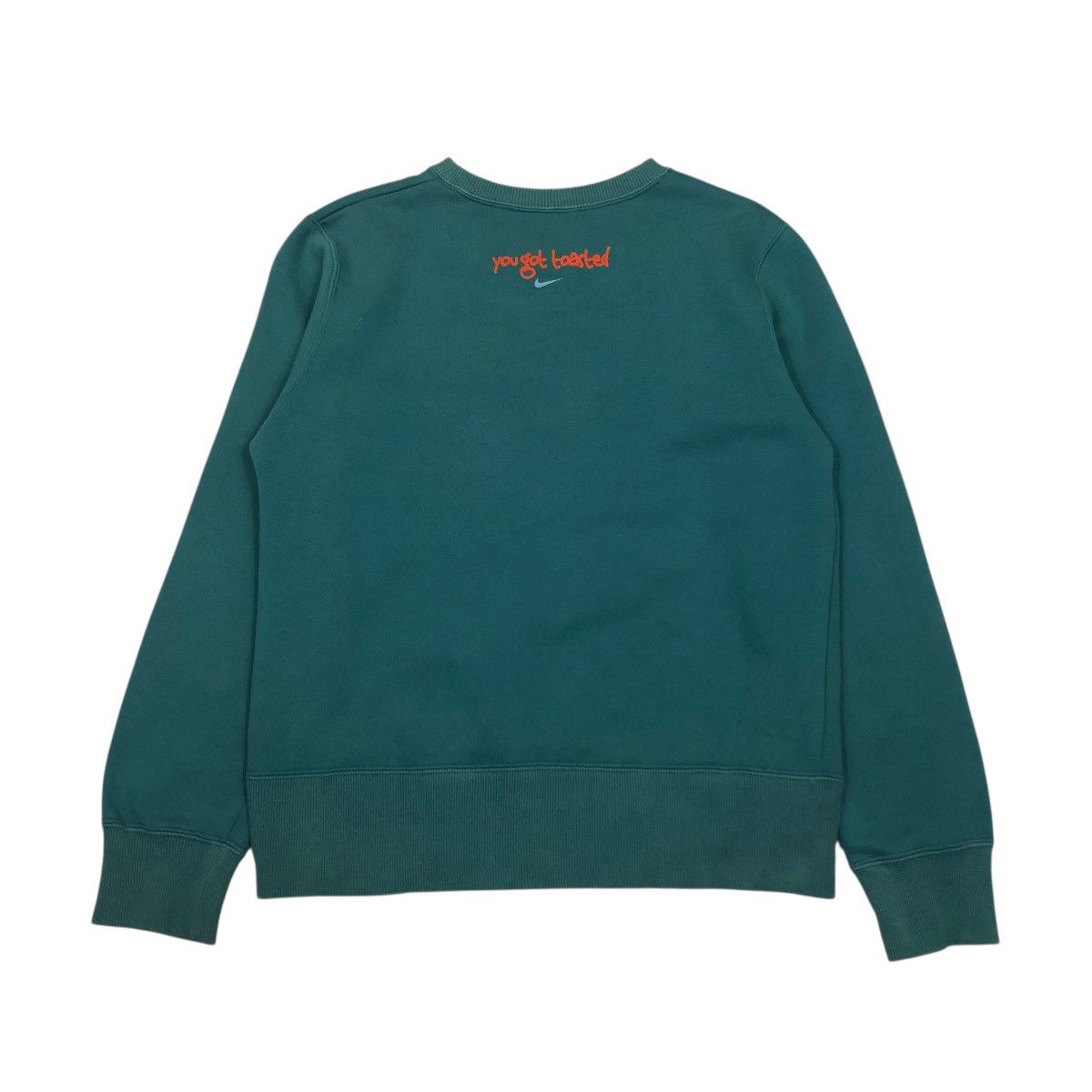 Nike 🔥VINTAGE JUMPER SWEATSHIRT NIKE BIG SWOOSH Size L / US 10 / IT 46 - 2 Thumbnail