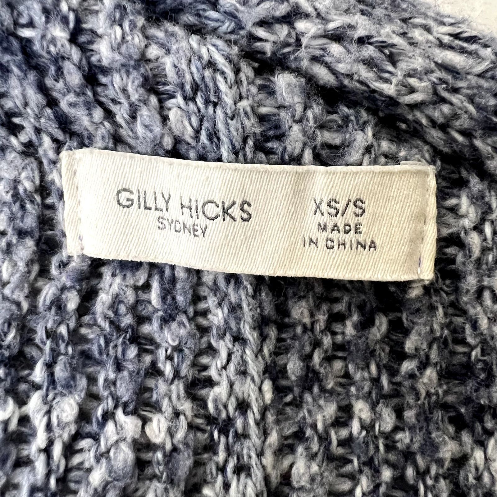 Other Gilly Hicks Blue Knit Open Front Cardigan Sweater Size XS / US 0-2 / IT 36-38 - 6 Thumbnail