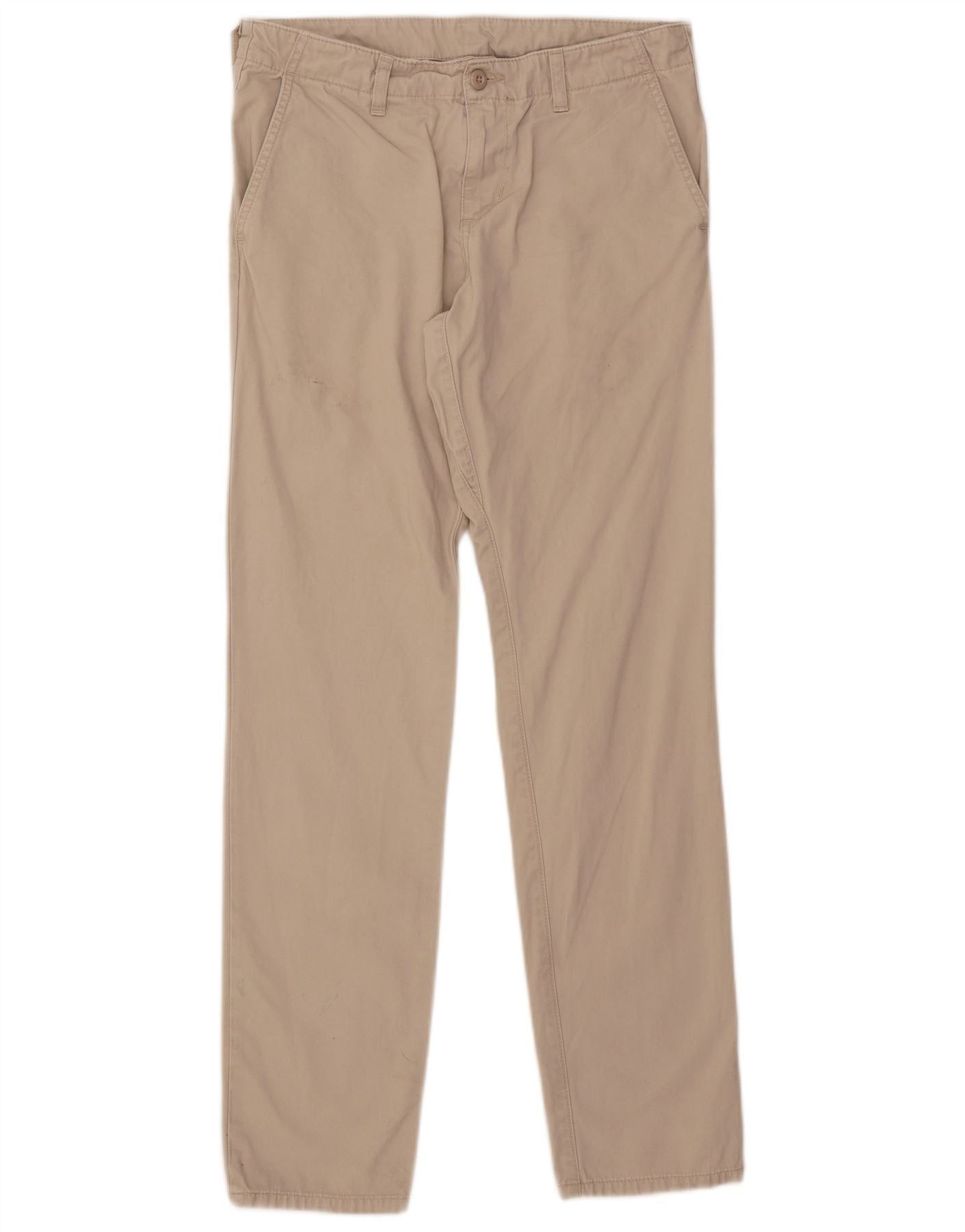 Carhartt Mens Straight Chino Trousers W31 L32 Beige Cotton Size US 32 / EU 48 - 1 Thumbnail