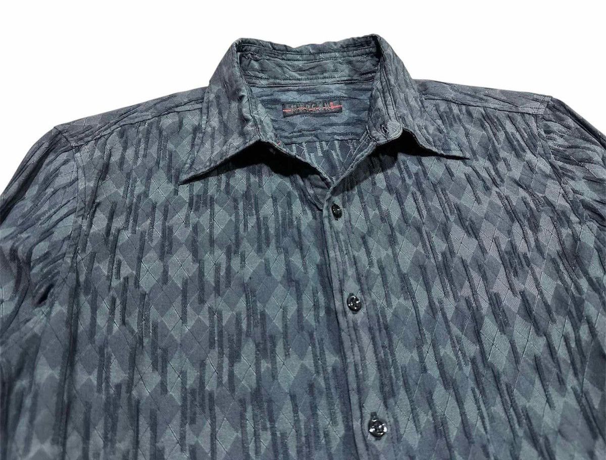 Morgan Homme 🔥Sick Y2K Morgan Homme Argyle Pleats Shirt Size US L / EU 52-54 / 3 - 3 Thumbnail