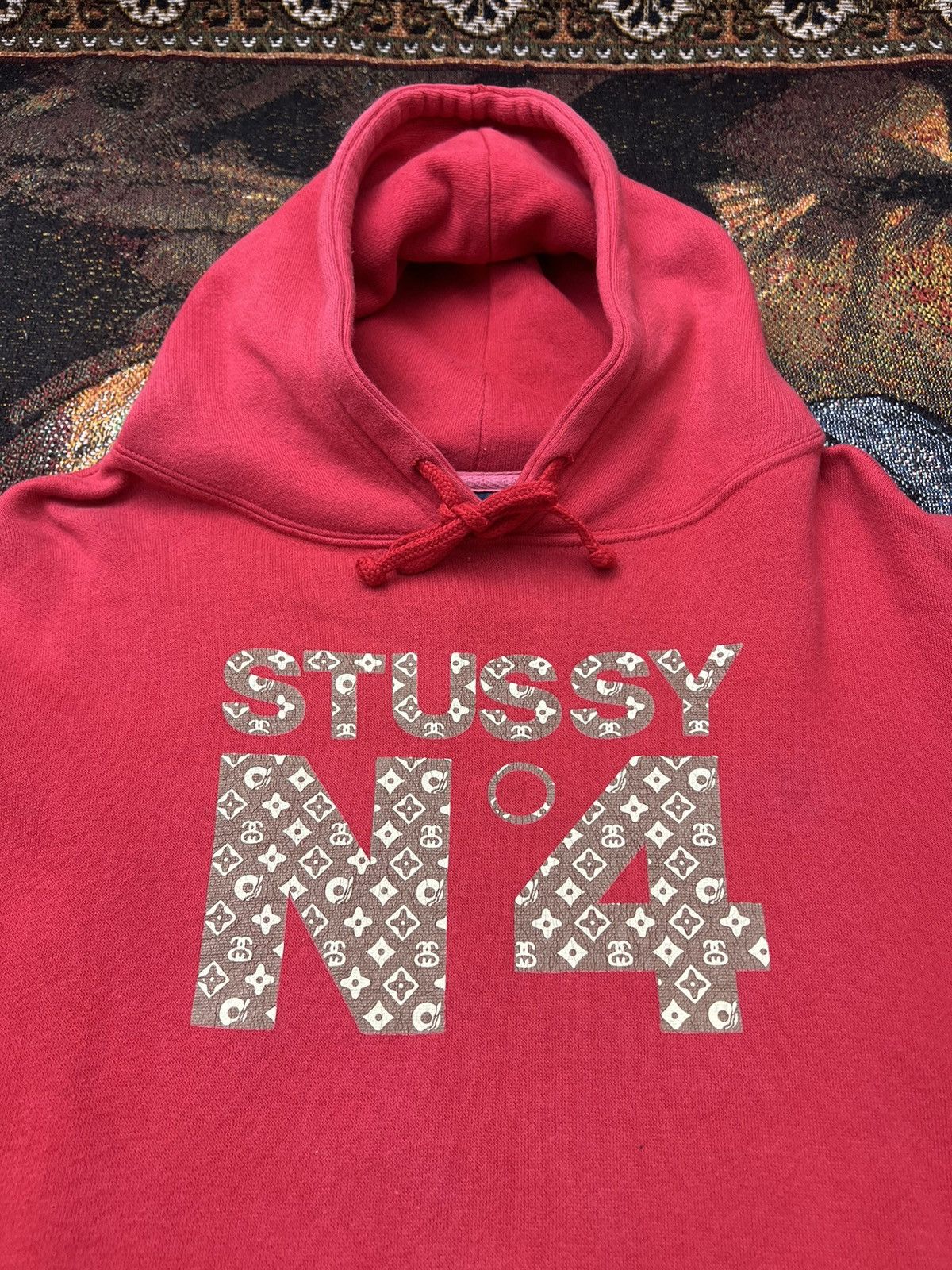 Stussy Vintage Stussy LV Parody Monogram Hoodie Size US L / EU 52-54 / 3 - 1 Thumbnail