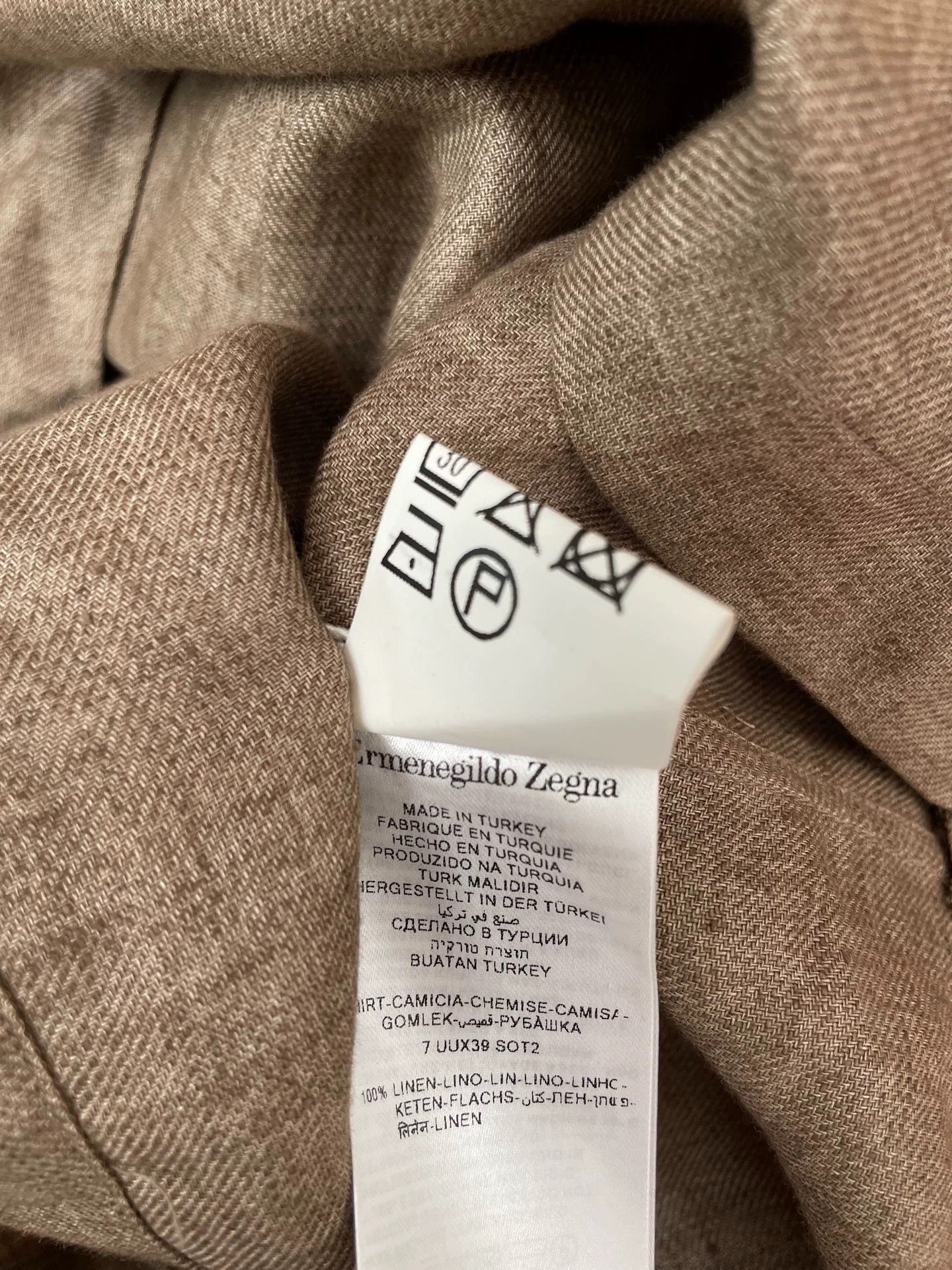 Ermenegildo Zegna Zegna Main Line Linen Shirt New Size L Size US L / EU 52-54 / 3 - 5 Thumbnail