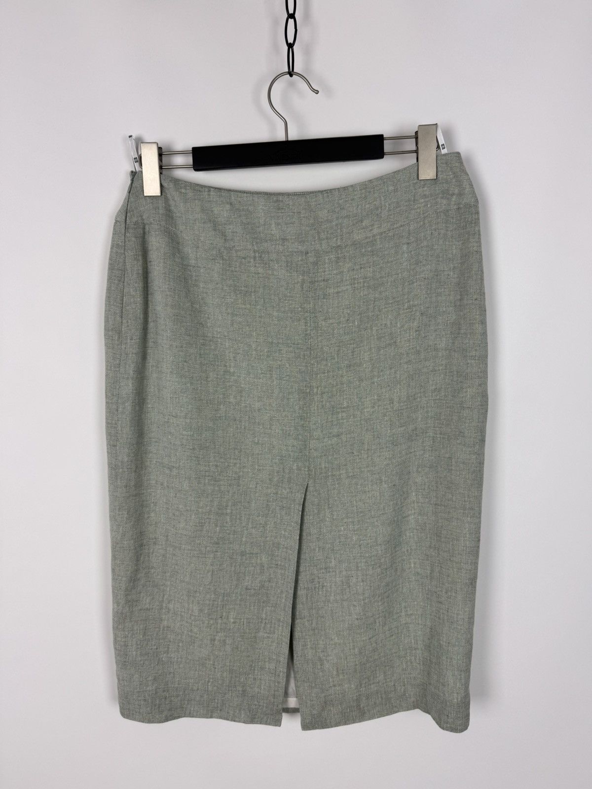 Givenchy Y2K Vintage Givenchy Vision Linen Midi Skirt Size 32" / US 10 / IT 46 - 7 Thumbnail