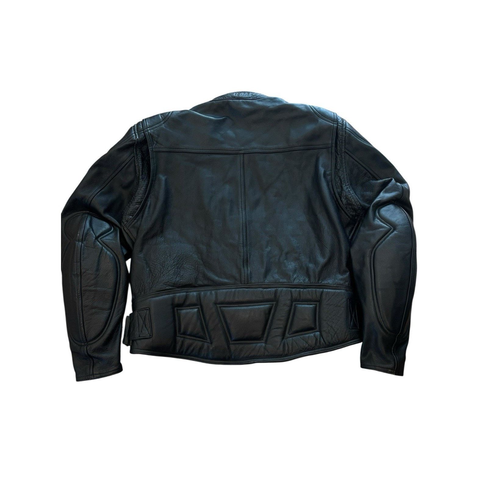 Vintage Fieldsheer Leather Padded Motorcycle Jacket XL 46