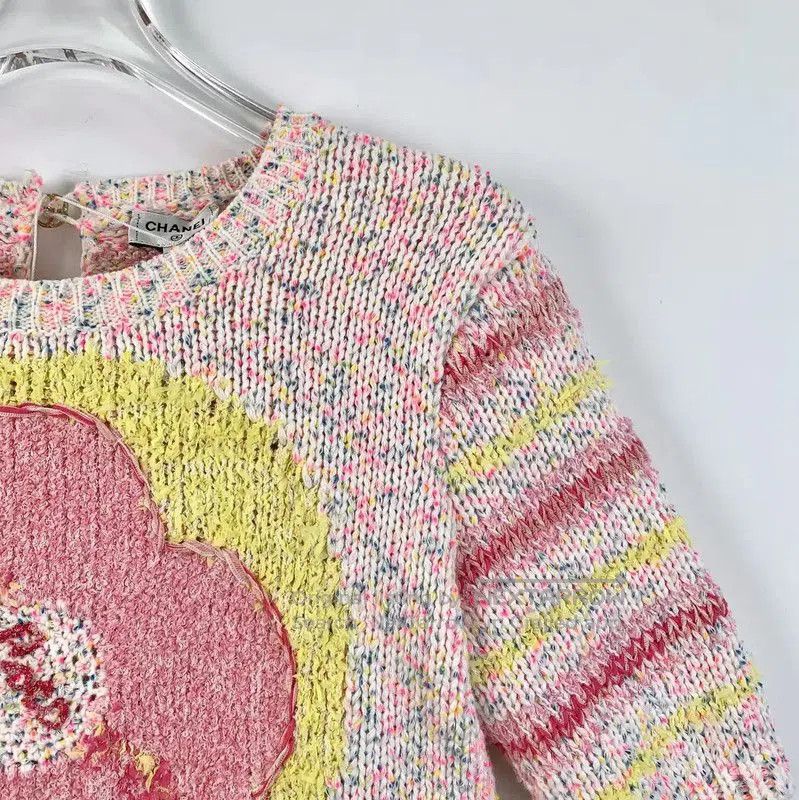 Chanel Chanel Multicolor Cotton Pullover Sweater . Size XXS / US 00 / IT 34 - 3 Thumbnail