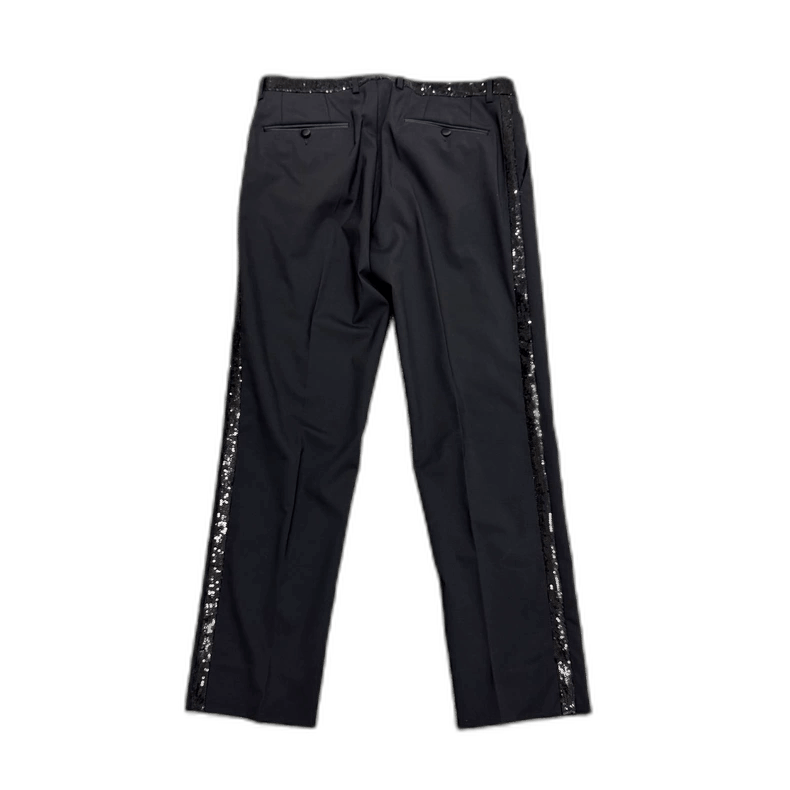 Dolce & Gabbana DG sequin wool casual pants Size US 44 / EU 60 - 1 Thumbnail