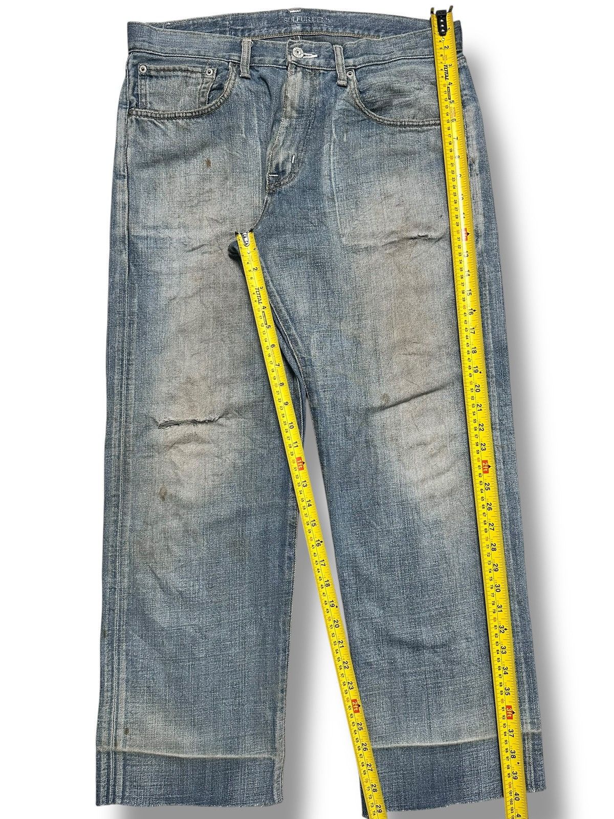 Edwin Edwin 506 Relax Vintage JPN Jeans With Natural Fading & Wear Size US 35 - 16 Thumbnail