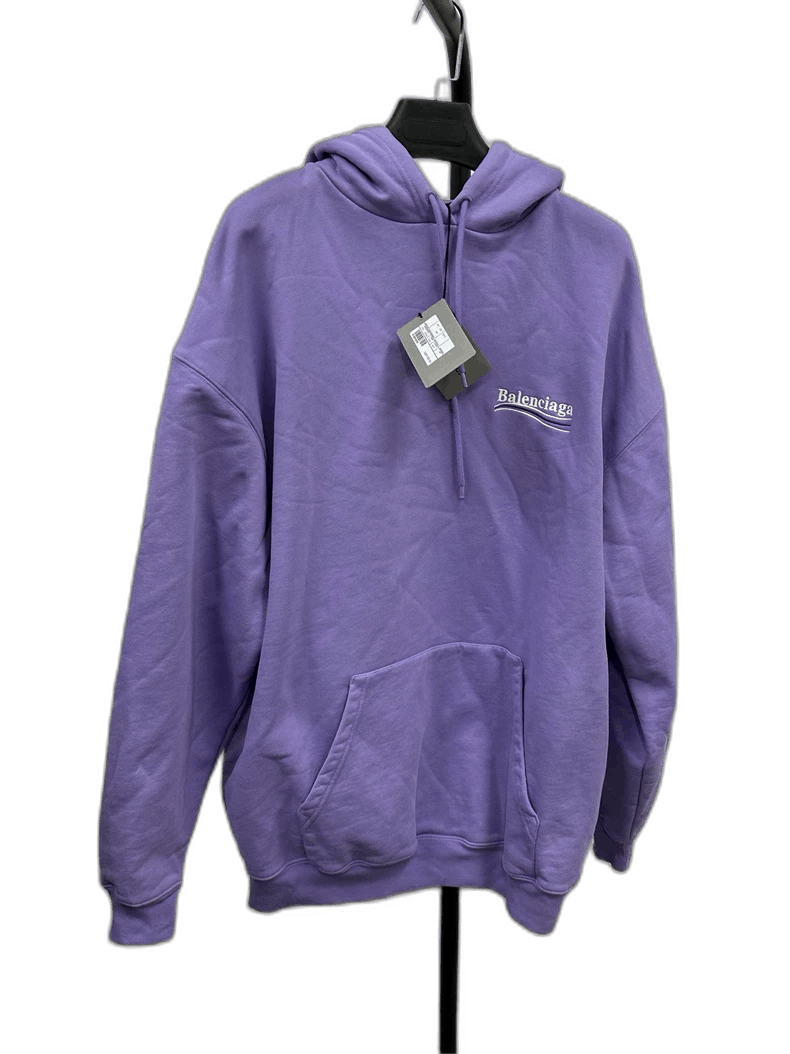 Balenciaga Balenciaga Logo Embroidered Hooded Sweatshirt-2506 Size US L / EU 52-54 / 3 - 1 Thumbnail