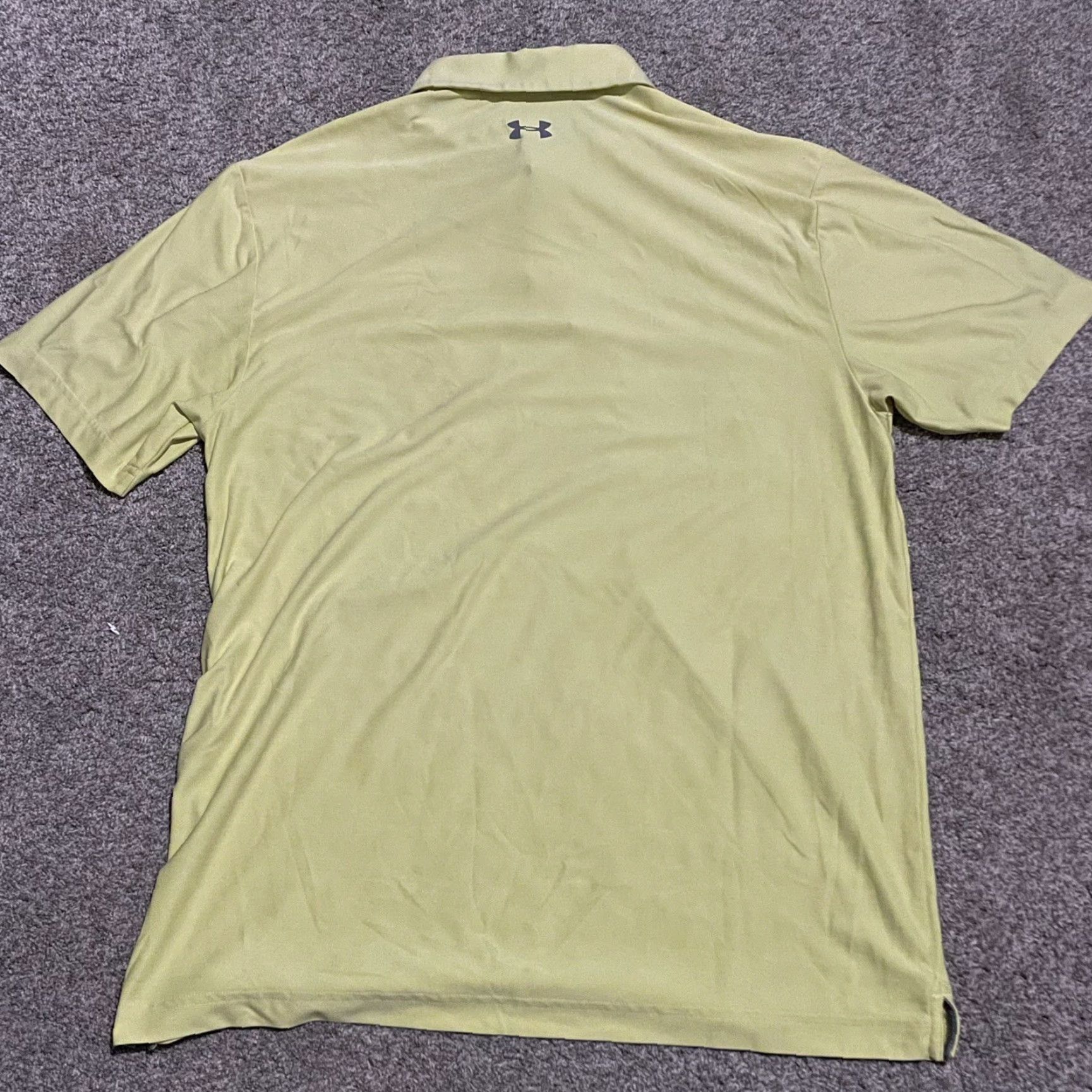 Under Armour Under Armour Loose Heat-Gear yellow athletic stretchy polo shirt Mens Size M Size US M / EU 48-50 / 2 - 5 Thumbnail