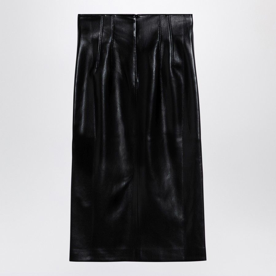 THE ANDAMANE o1d2blof1024 Leather Midi Skirt In Black Size 30" / US 8 / IT 44 - 2 Thumbnail