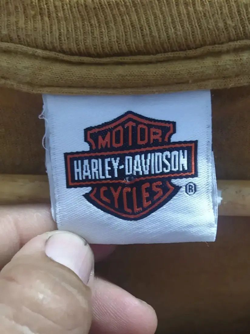 Vintage Vintage 2012 Harley Davidson R.K. Stratman Graphic Mustard Size US XL / EU 56 / 4 - 4 Thumbnail