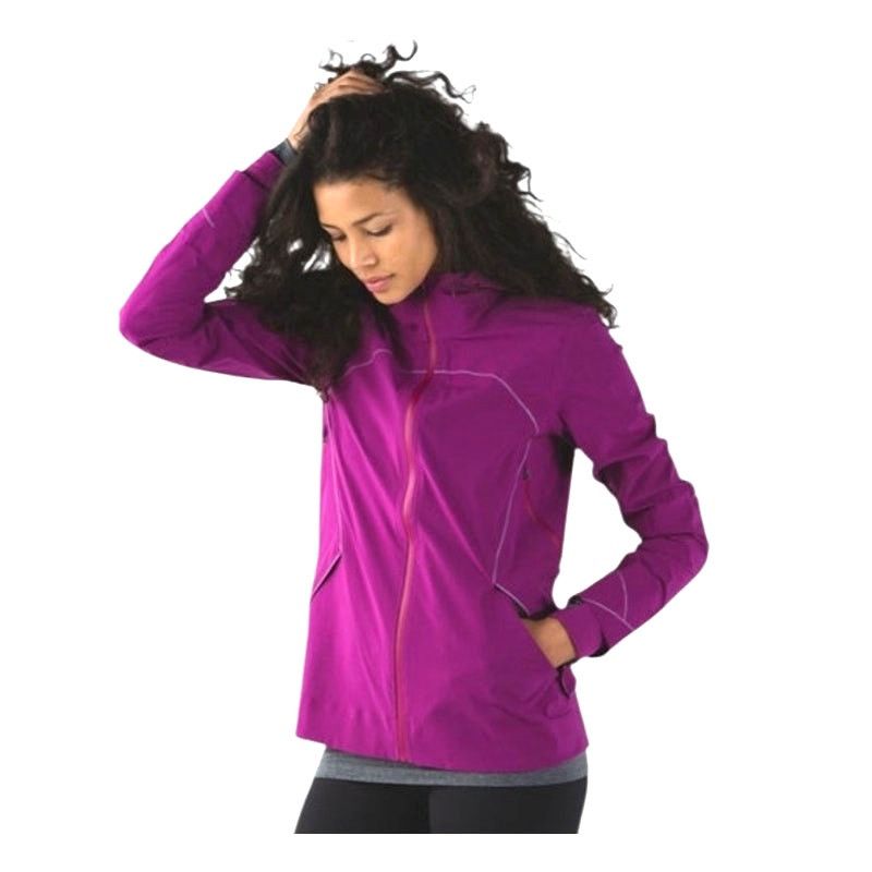 Lululemon Regal Plum Water Wind Resistant Hooded Jacket