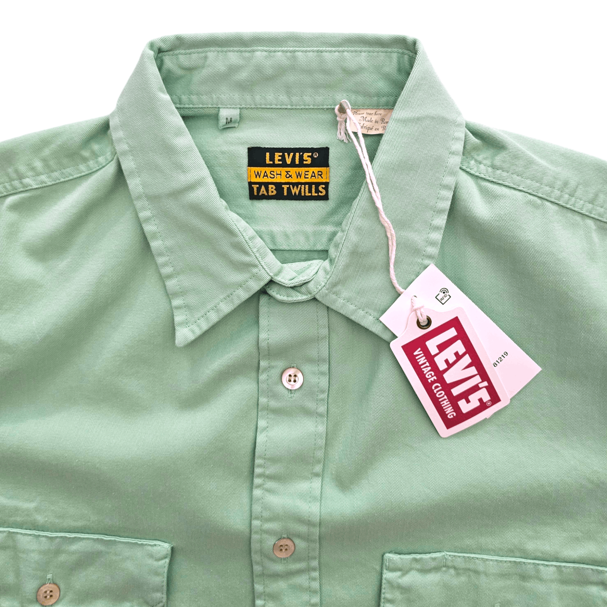 Levi's Vintage Clothing NWT LVC Levi's Vintage Clothing 1950s Tab Twills Shirt SS19 Size US M / EU 48-50 / 2 - 3 Thumbnail