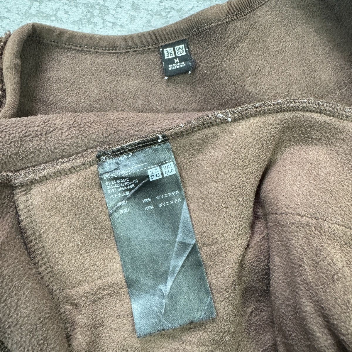 Japanese Brand × Uniqlo Uniqlo Button Up Dark Brown Matted Fleece Jacket Size US M / EU 48-50 / 2 - 5 Thumbnail