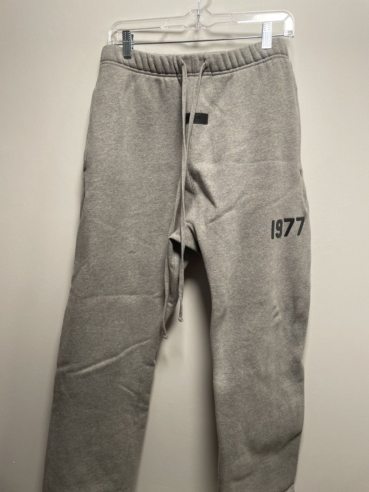 Pre-owned Essentials Fear Of God  Wide Leg Sweatpants In Gray