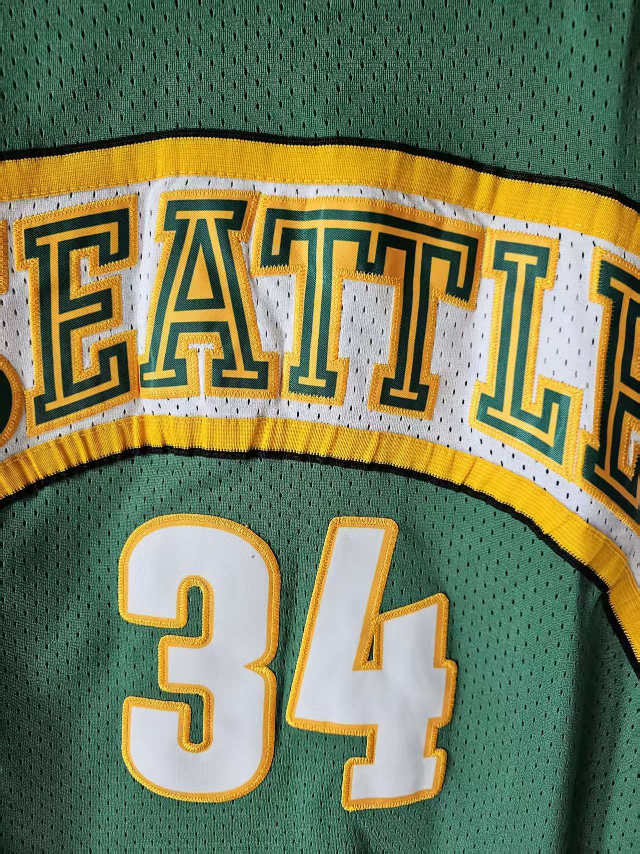 NBA Seattle SuperSonics 34 Ray Allen Jersey Green Size US XL / EU 56 / 4 - 3 Thumbnail
