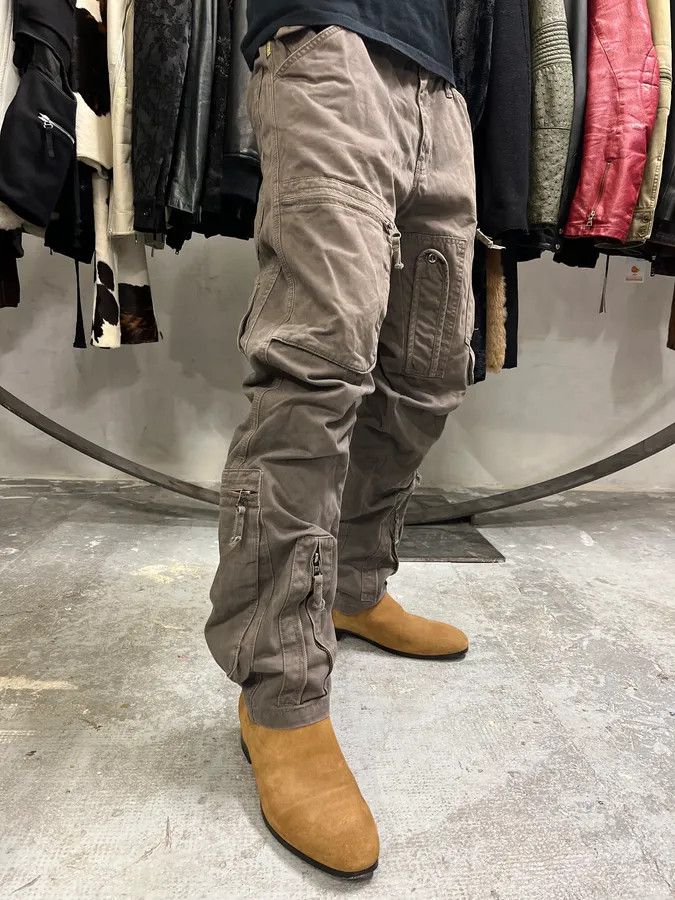 Armani 2000s Armani Multi Pockets Cargo Olive Obscure Pants Size US 34 / EU 50 - 3 Thumbnail