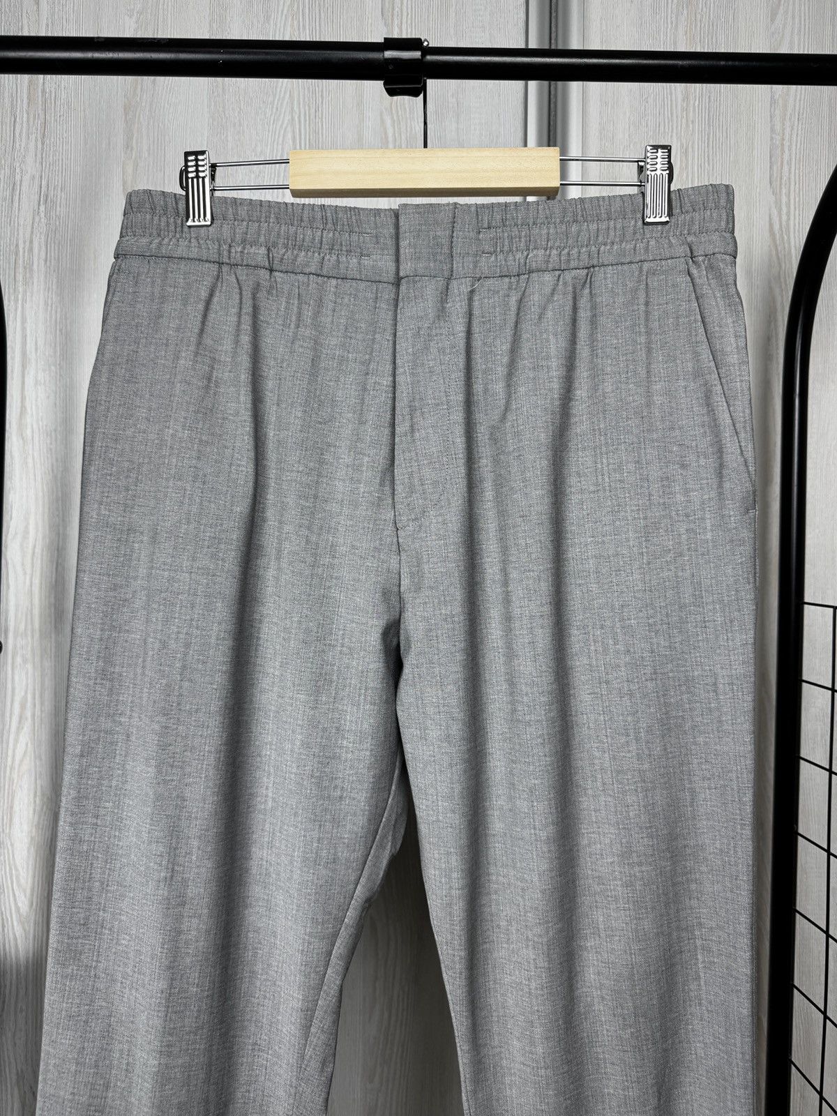 Hugo Boss HUGO BOSS PERFORMANCE Gray HOWARD Slim Fit Flat Front Pants Size US 34 / EU 50 - 3 Thumbnail