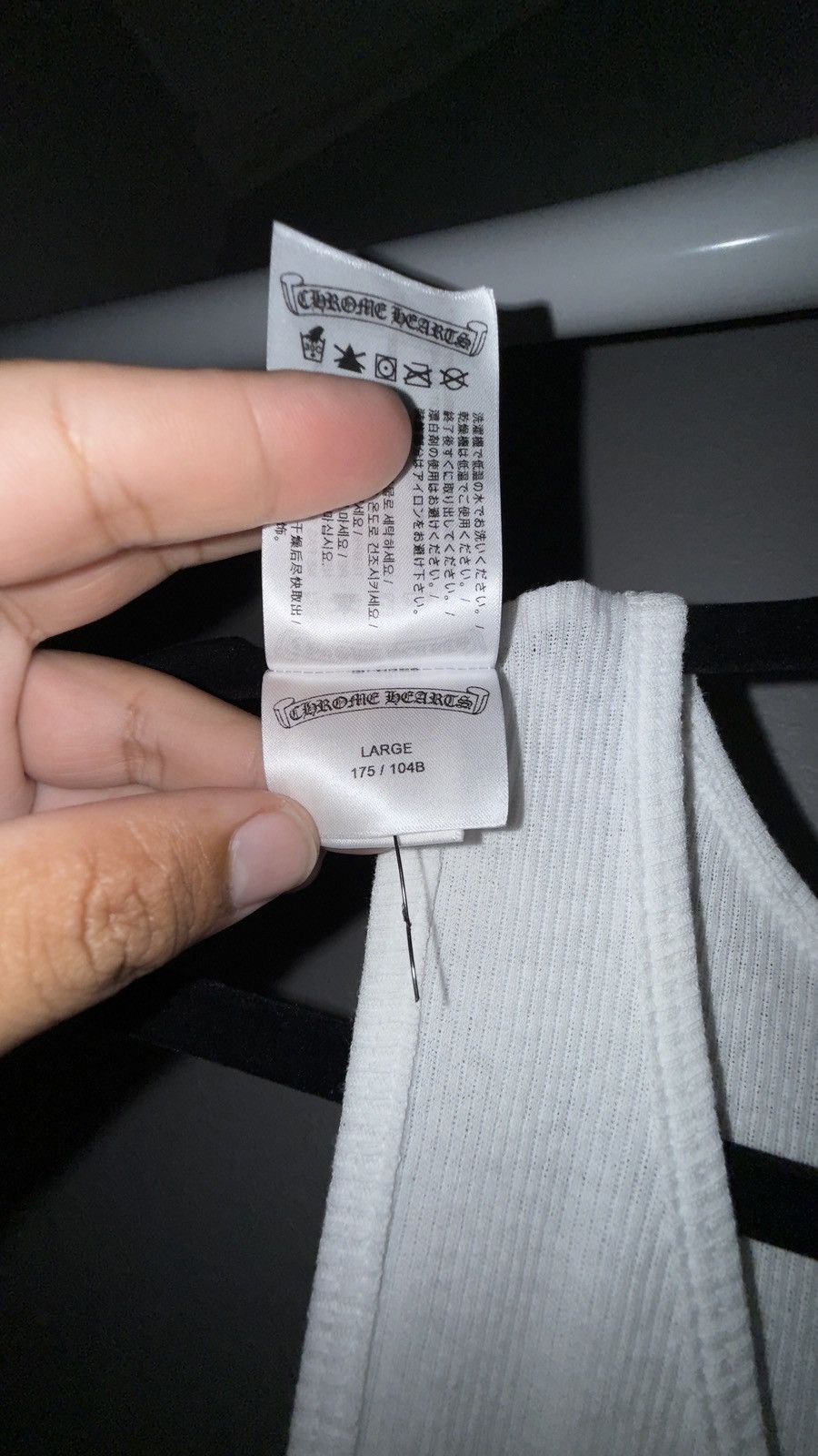 Chrome Hearts Chrome Hearts Richard Stark “FUCK YOU” Ribbed Tank Top Size US L / EU 52-54 / 3 - 10 Thumbnail