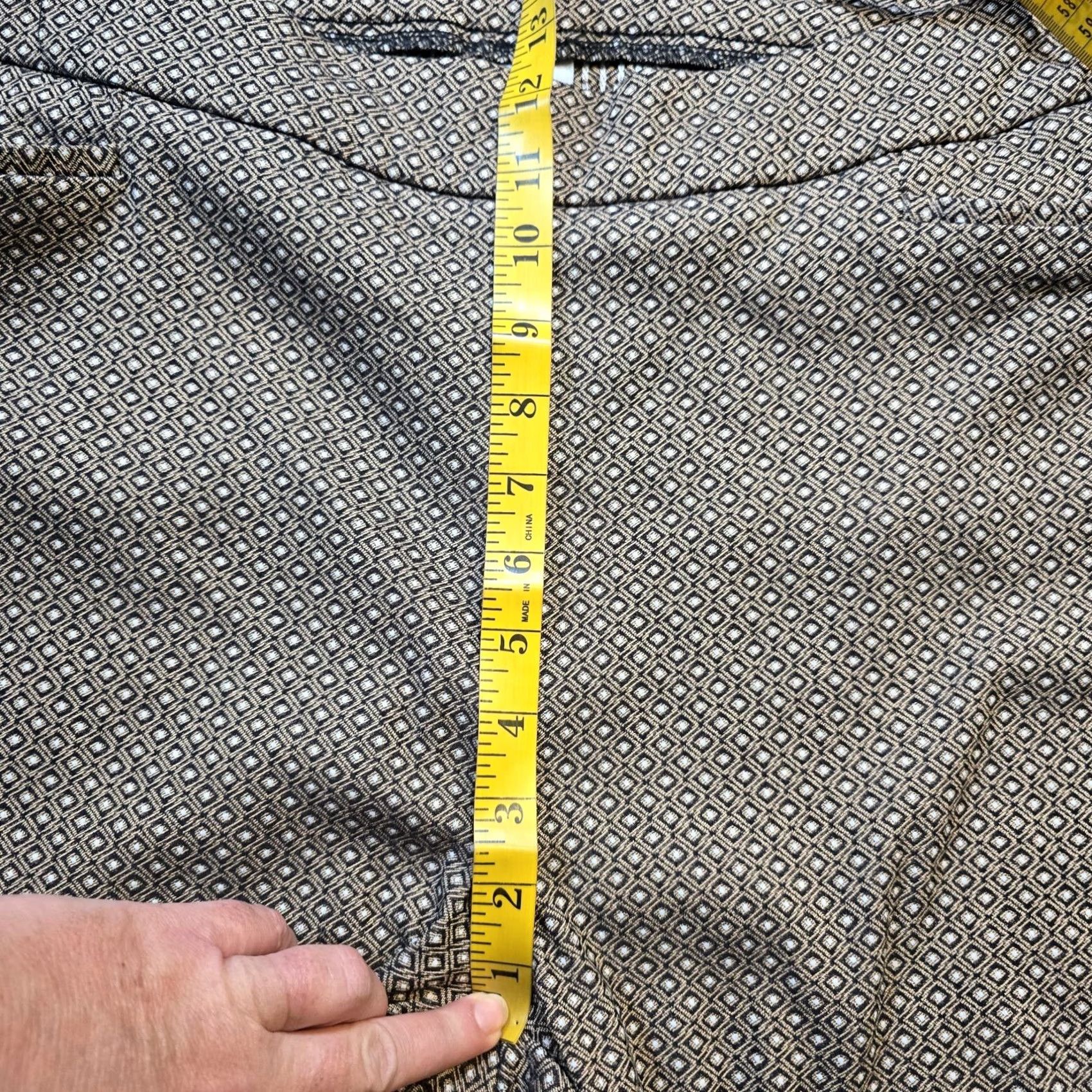 Vintage Chicos Pants Women Size 16 Beige Black Tapered Pull On Dress Pants Career Classic Size 38" / US 16 / IT 52 - 7 Thumbnail