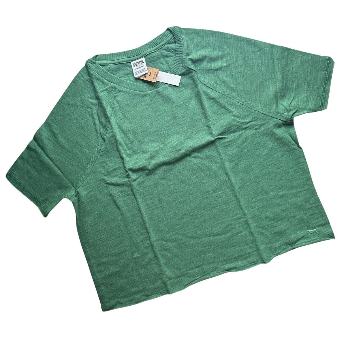 Victoria's Secret Victoria’s Secret PINK Cropped Ribbed Tee XS Size XS / US 0-2 / IT 36-38 - 1 Thumbnail