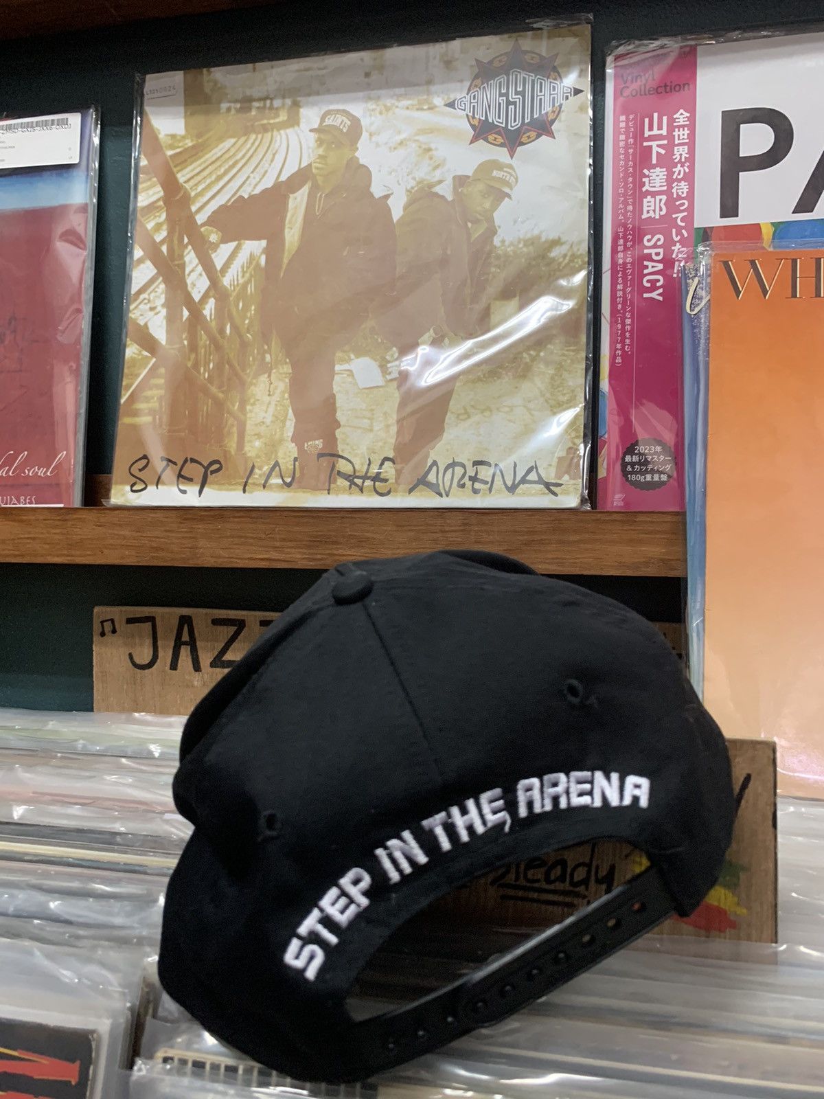 Rap Tees Vtg GANG STARR “Step In The Arena” embroidery Logo SnapBack Size ONE SIZE - 9 Thumbnail