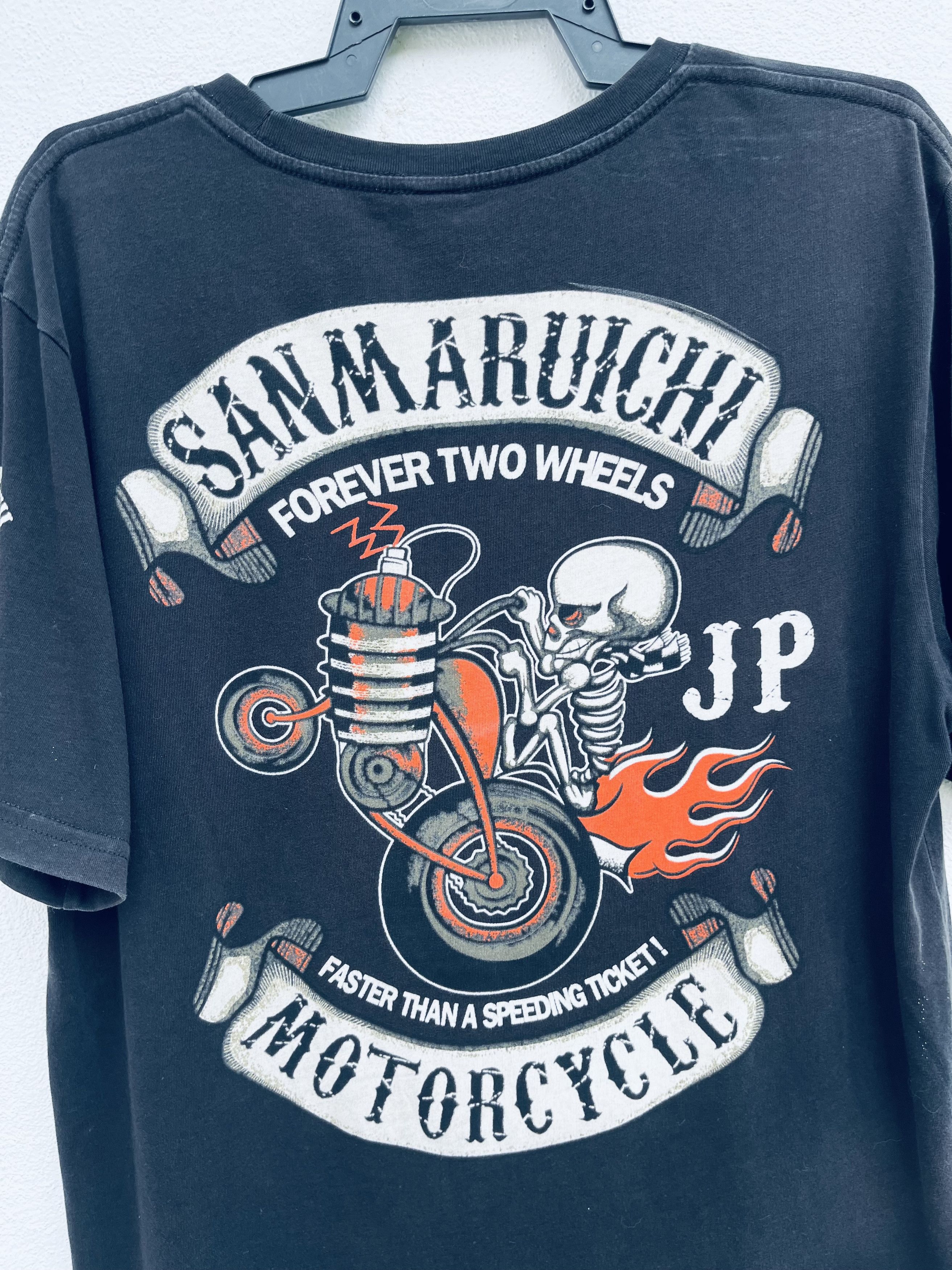 Japanese Brand × Vintage Vintage Sanmaruichi Motorcycle Japanese Fashion Style Shirt Size US L / EU 52-54 / 3 - 5 Thumbnail