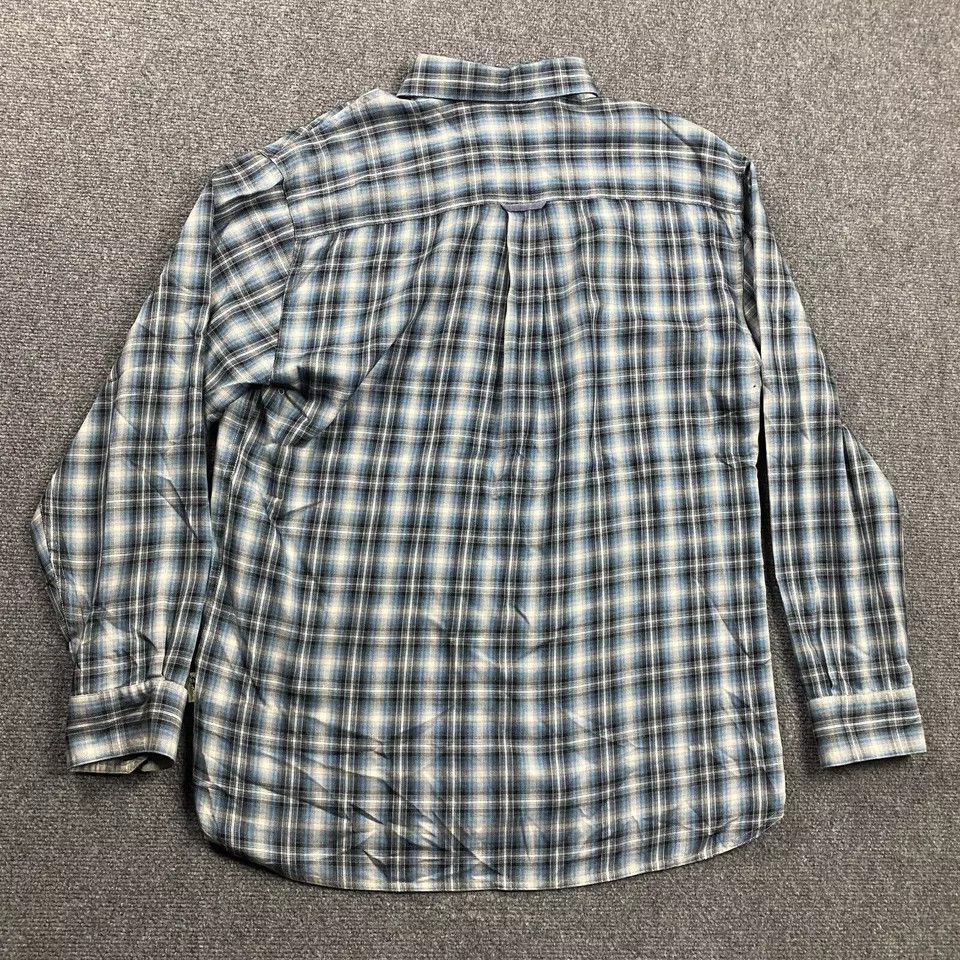 Nat Nast Nat Nast Shirt Mens Large Plaid Button Up American Fit Silk Size US L / EU 52-54 / 3 - 7 Thumbnail