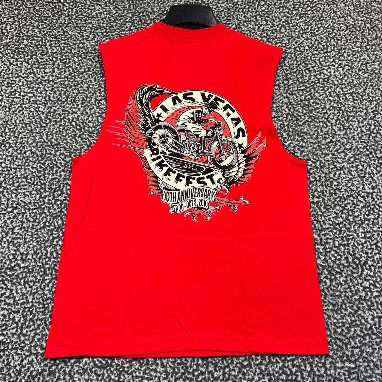 Alstyle Vintage Las Vegas Bike Fest Shirt M Sleeveless Deadstock New Size US M / EU 48-50 / 2 - 1 Thumbnail