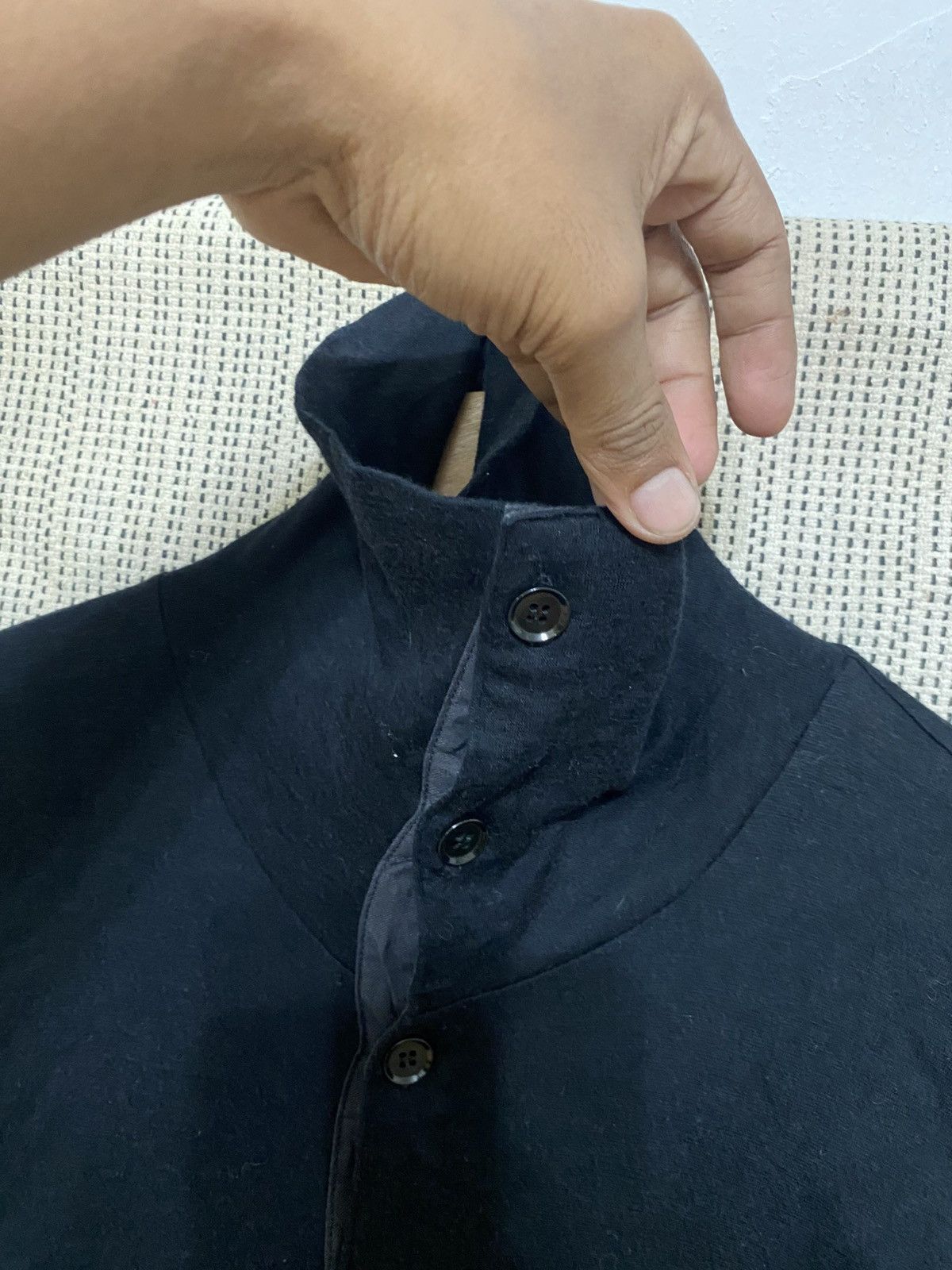Yohji Yamamoto Yohji Yamamoto Pour Homme Minimalist Collar Shirt Size US M / EU 48-50 / 2 - 6 Thumbnail