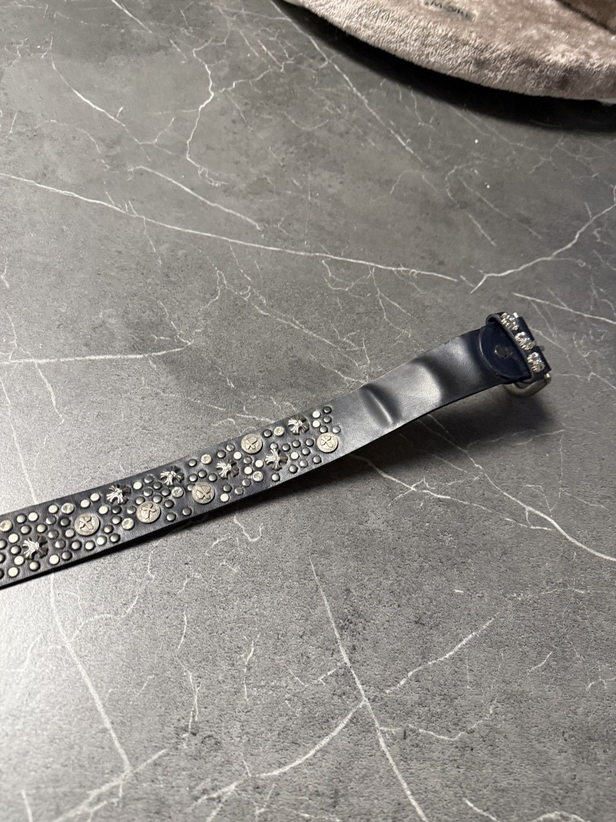 Vintage 90’s drip like Chrome Hearts leather black belts Size ONE SIZE - 9 Thumbnail