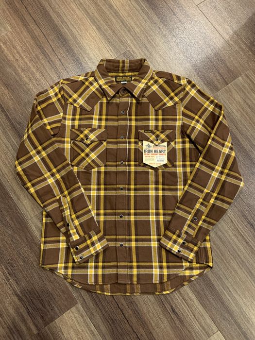 Iron Heart Ultra-Heavy Flannel - IHSH-244-RED - Buffalo Check Red