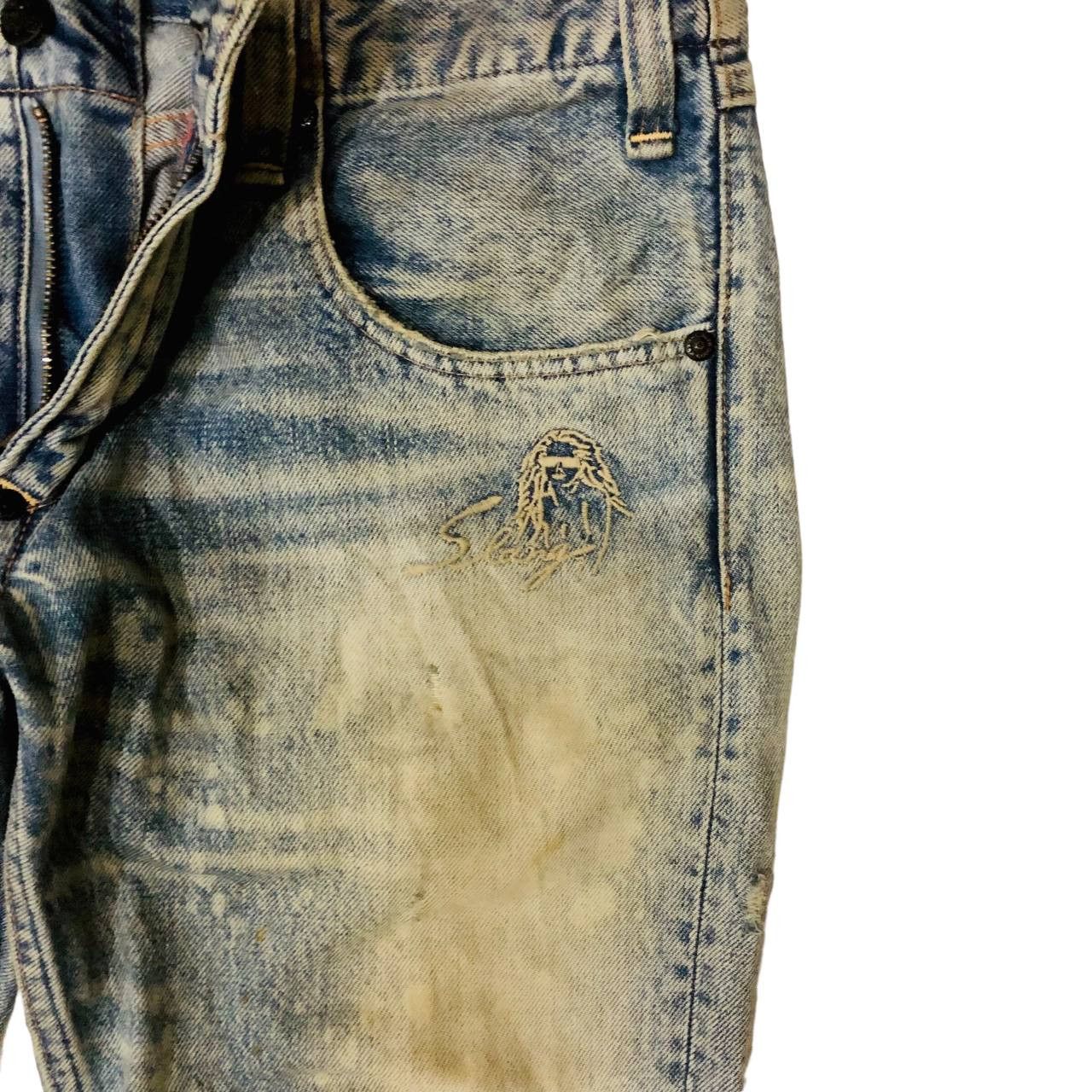 Japanese Brand RNA INC SLANG DISTRESSED EMRODERY DENIM Size US 30 / EU 46 - 6 Thumbnail