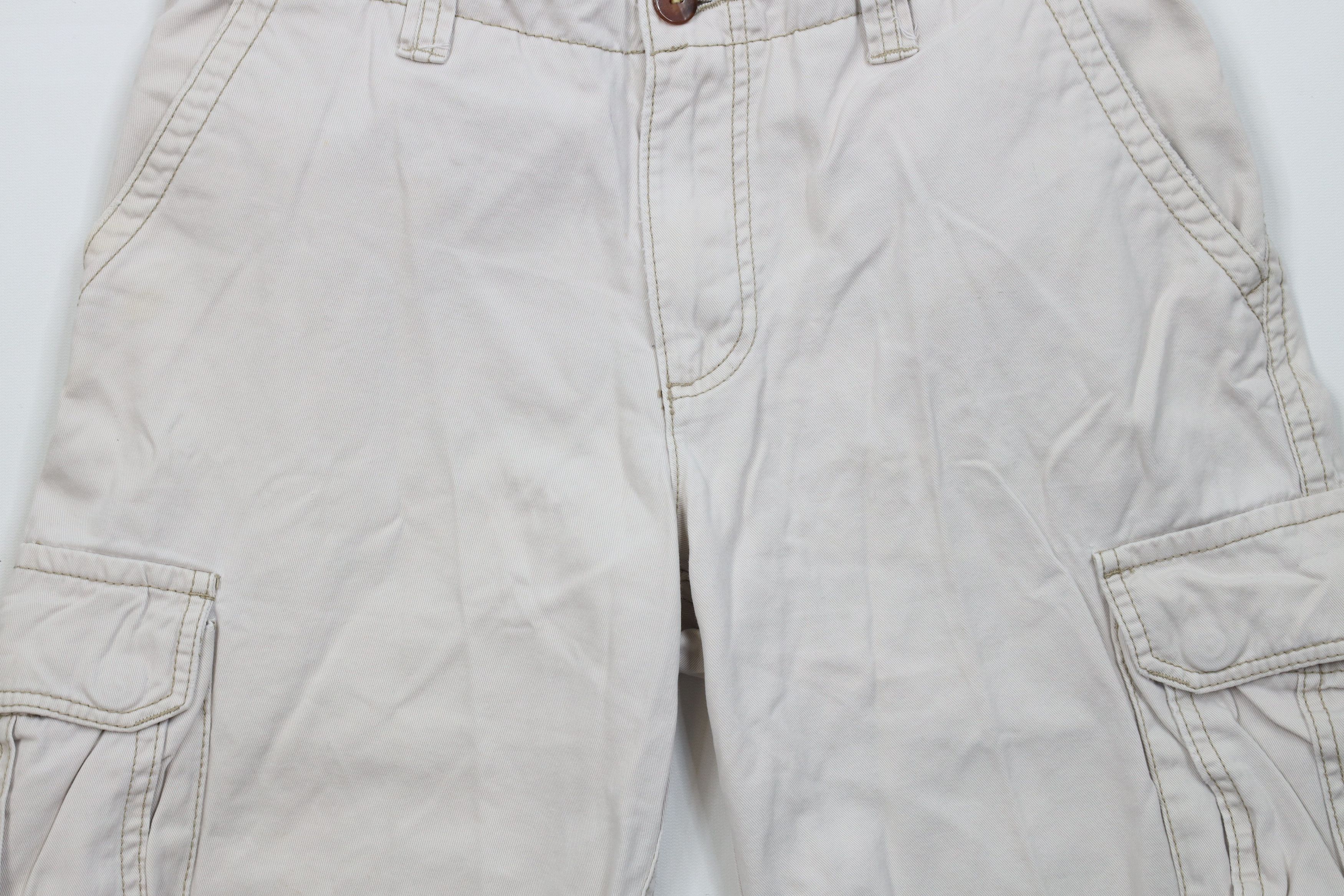 Aeropostale Vintage Aeropostale Heavyweight Cargo Shorts Beige Cotton Size US 30 / EU 46 - 3 Thumbnail