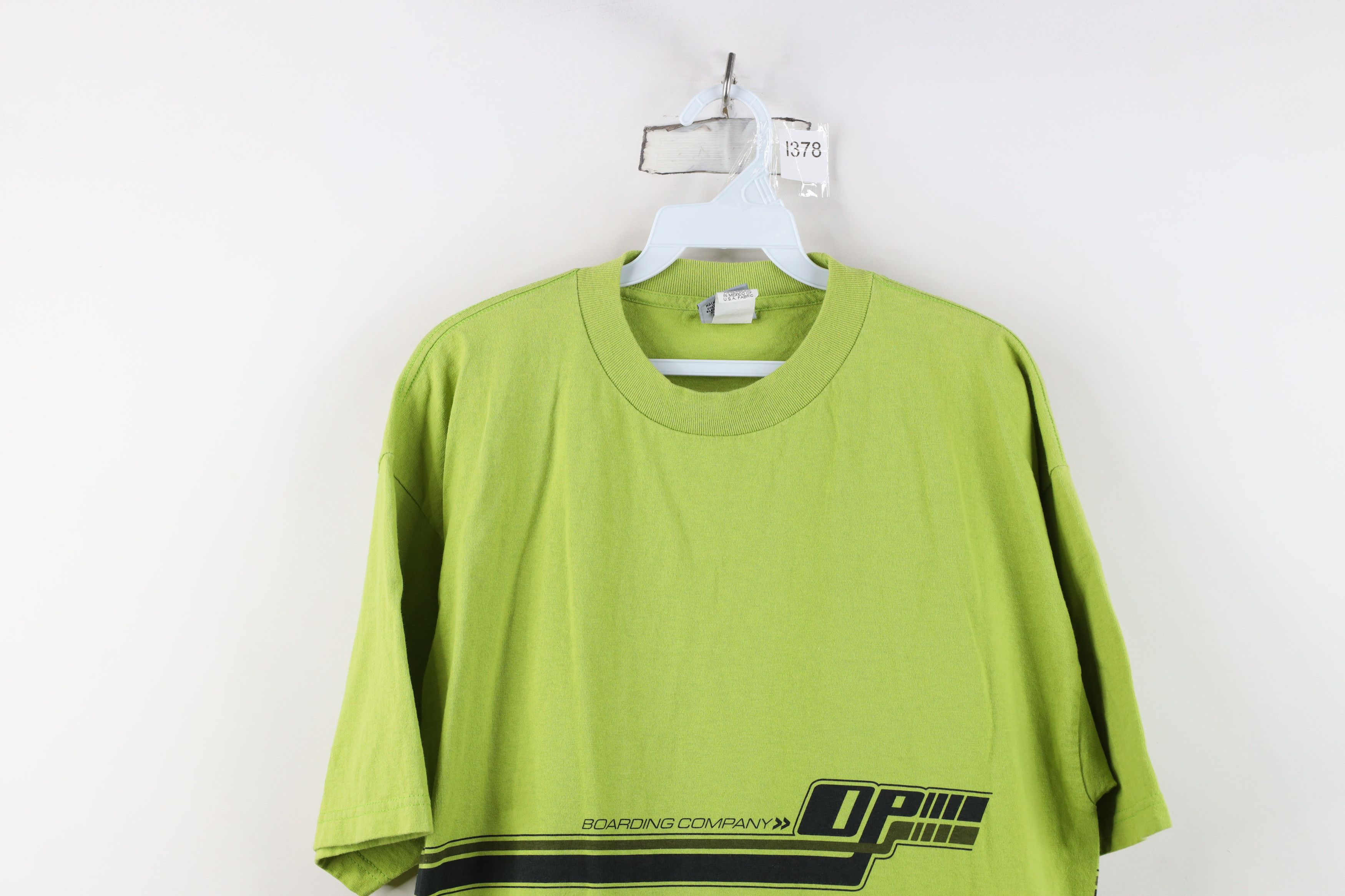 Ocean Pacific Vintage 90s Ocean Pacific OP Surfing Spell Out T-Shirt Green Size US L / EU 52-54 / 3 - 2 Thumbnail