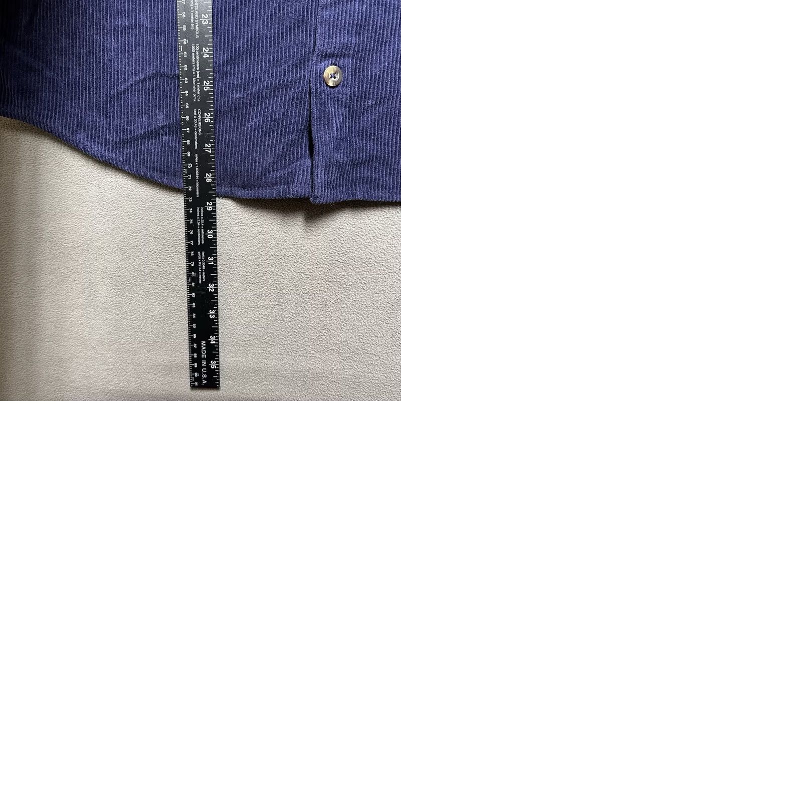Gap Gap Shirt Mens Medium Blue Corduroy Button Up Long Sleeve Size US M / EU 48-50 / 2 - 9 Thumbnail