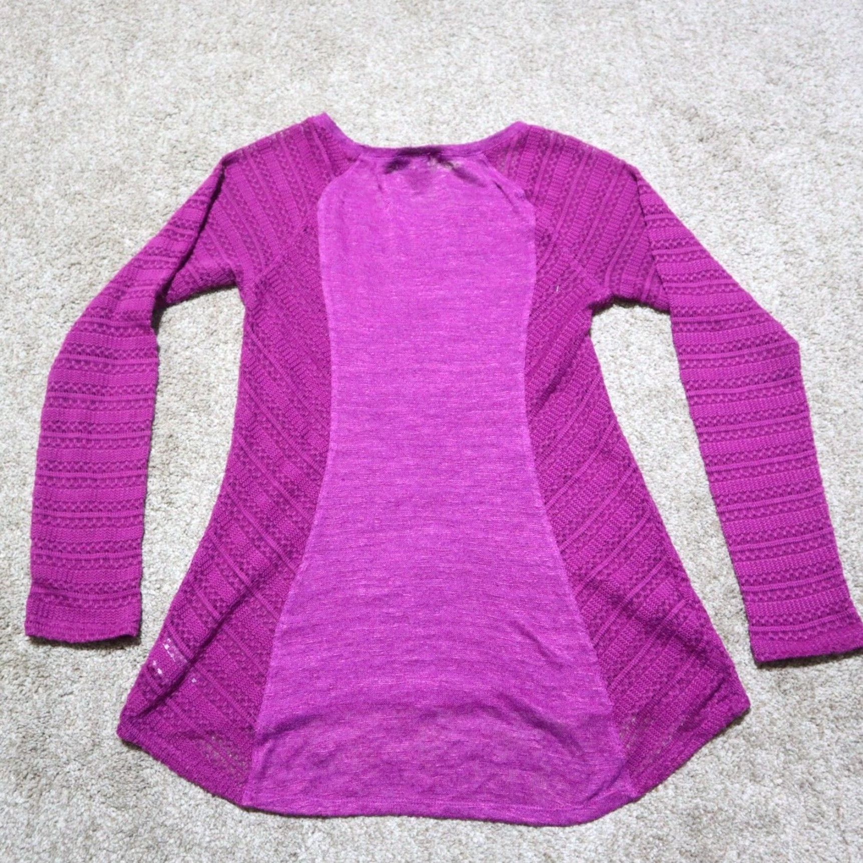 Aeropostale Aeropostale Solid Purple Stretch Shirt Long Sleeve Adult Women's Size S Small Size S / US 4 / IT 40 - 7 Thumbnail