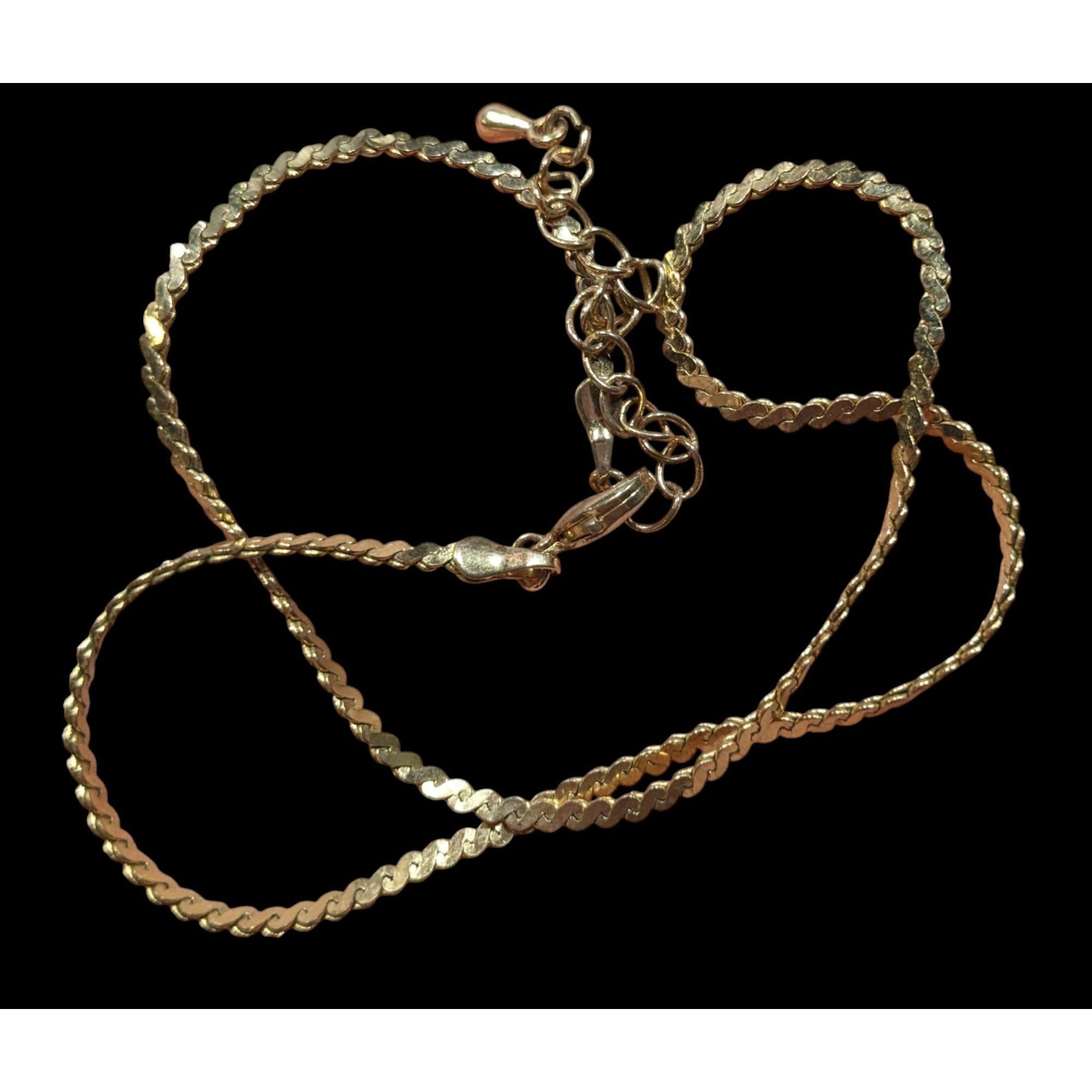 Other Elegant Classic Gold Tone Serpentine Chain Choker Necklace Size ONE SIZE - 3 Thumbnail