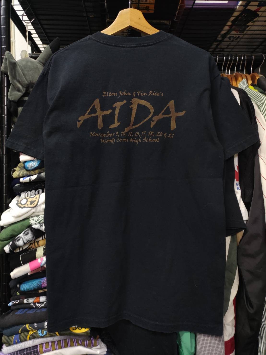Band Tees Vtg 00's Elton John and Tim Rice's Aida " Eye of Horus " Size US M / EU 48-50 / 2 - 2 Thumbnail