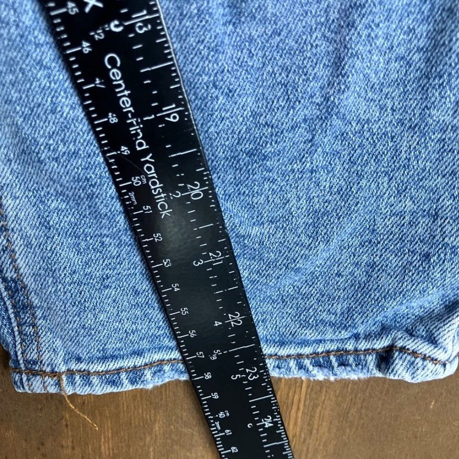 Vintage S.O.N.G Womens Jeans Blue Denim High Rise Classic Mom Distressed Stretch 11 30 Size 32" / US 10 / IT 46 - 7 Thumbnail
