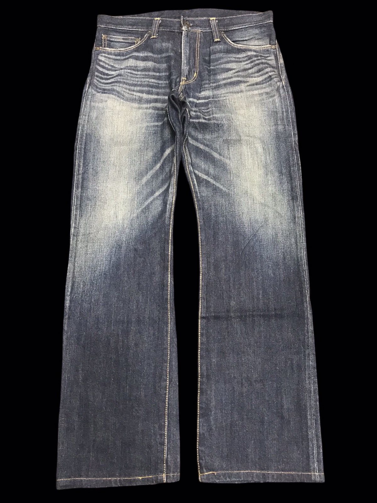 Japanese Brand 💥SICK💥BACK NUMBER JAPAN SICK DOPE FADES DENIM F100 Size US 32 / EU 48 - 1 Thumbnail
