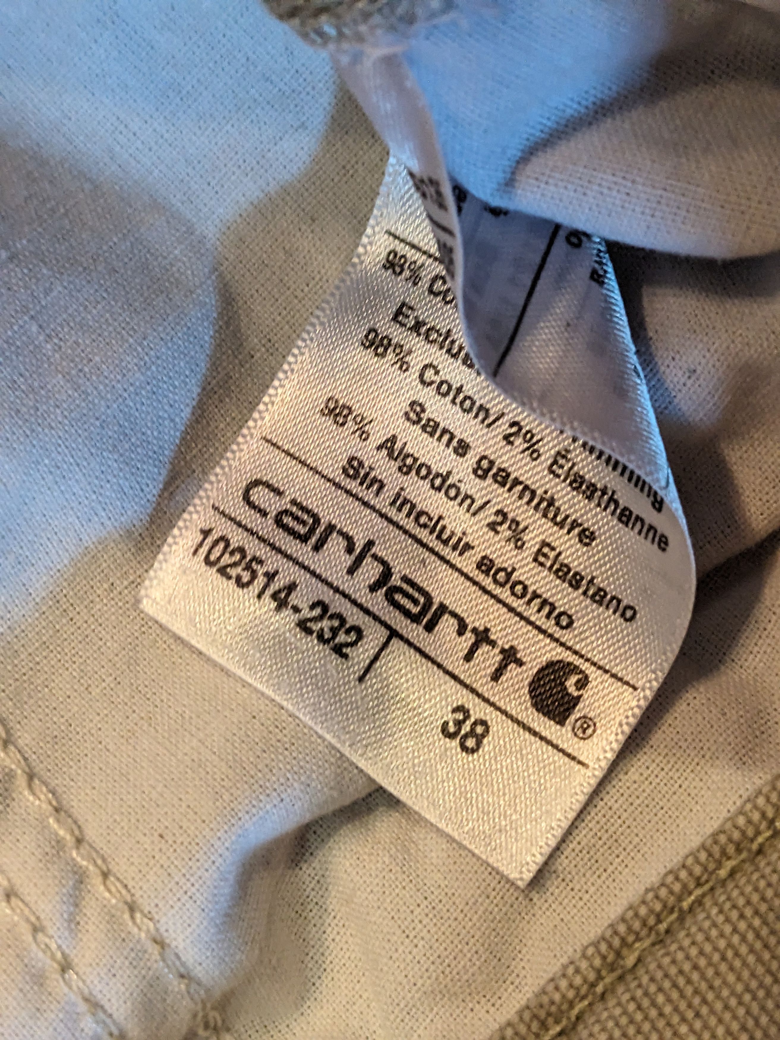 Carhartt Vintage Carhartt 102514-232 Size 38 Relaxed Fit Tan Shorts Size US 38 / EU 54 - 5 Thumbnail
