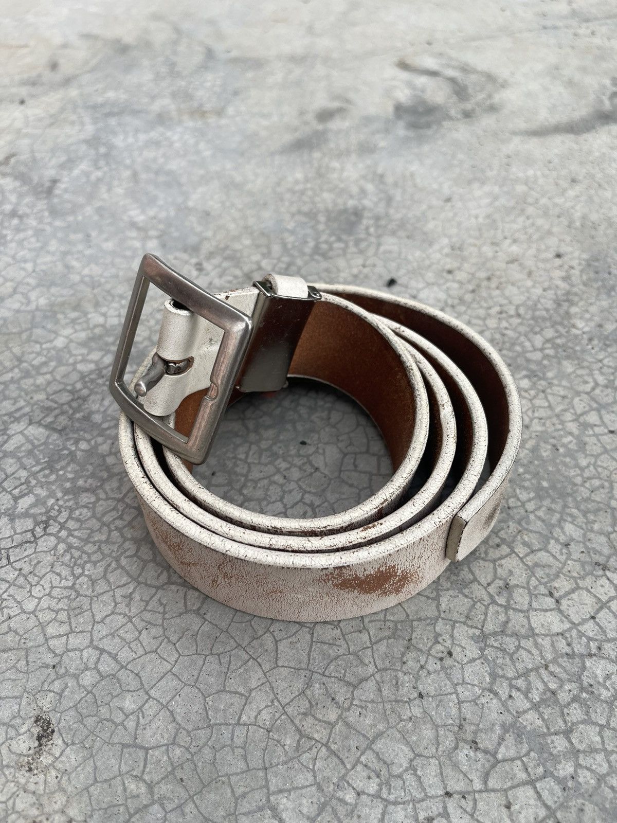 Genuine Leather × Japanese Brand × Vintage Leather Belt W36 Made in Japan Work Wear HTC Goro’s Size 36 - 1 Thumbnail