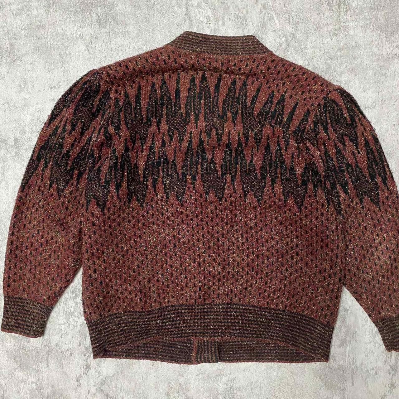 Other Brown and black vintage 80s/90s knit cardigan Size S / US 4 / IT 40 - 4 Thumbnail